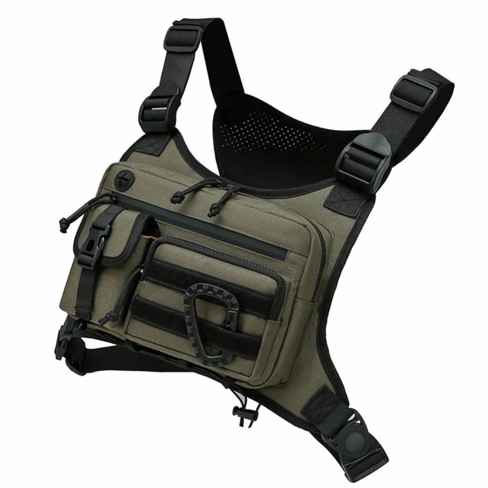 Tacticals Bolsa de pecho para correr entrenamiento senderismo chaleco táctico para hombres