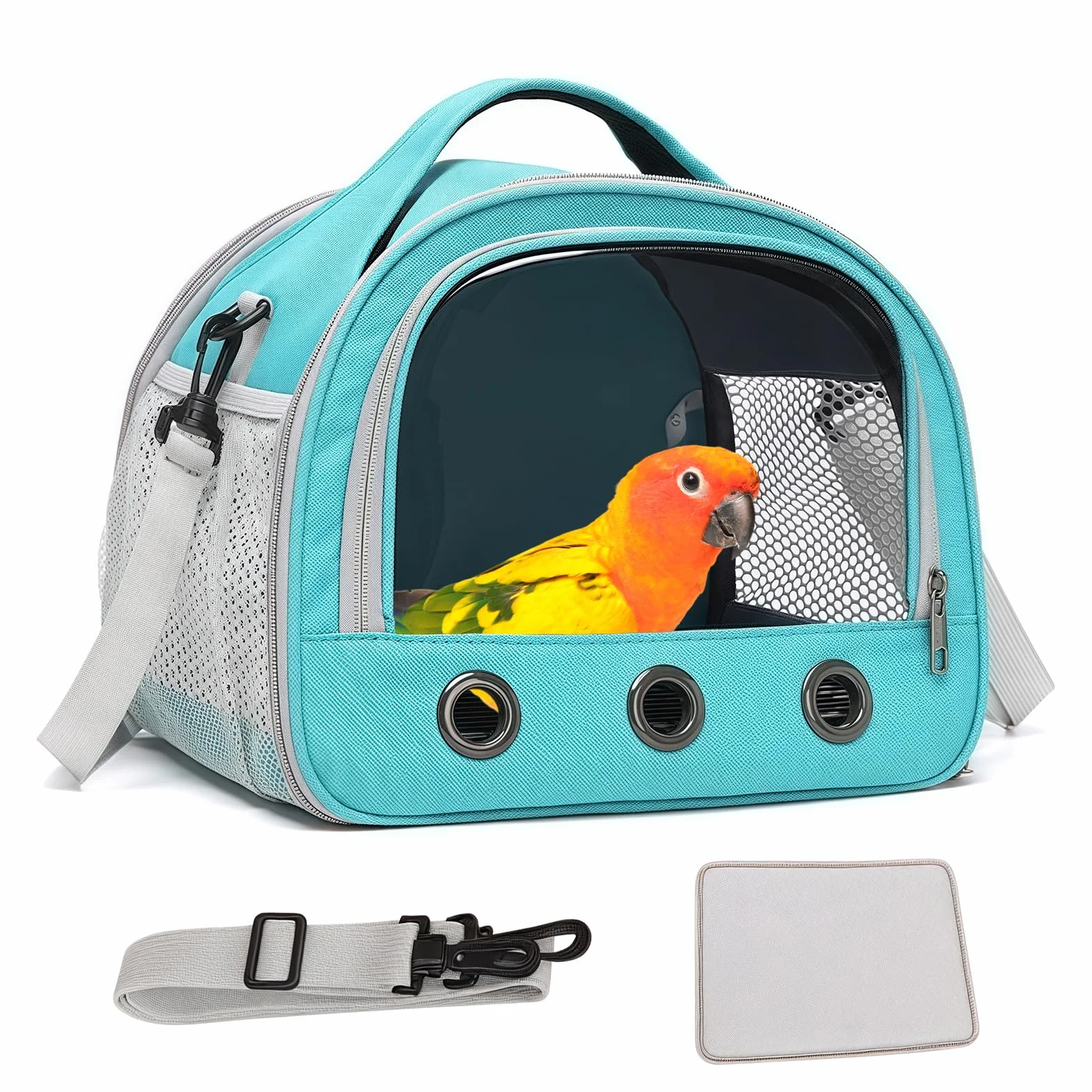 Transporttasche Katze, Transporttasche für Katze Hund, Katzentransporttasche mit Schultergurt Transportbox für Katze Hund, Transportbox Kaninchen Katze, Tragetasche für Haustiere 30 * 27 * 21 CM