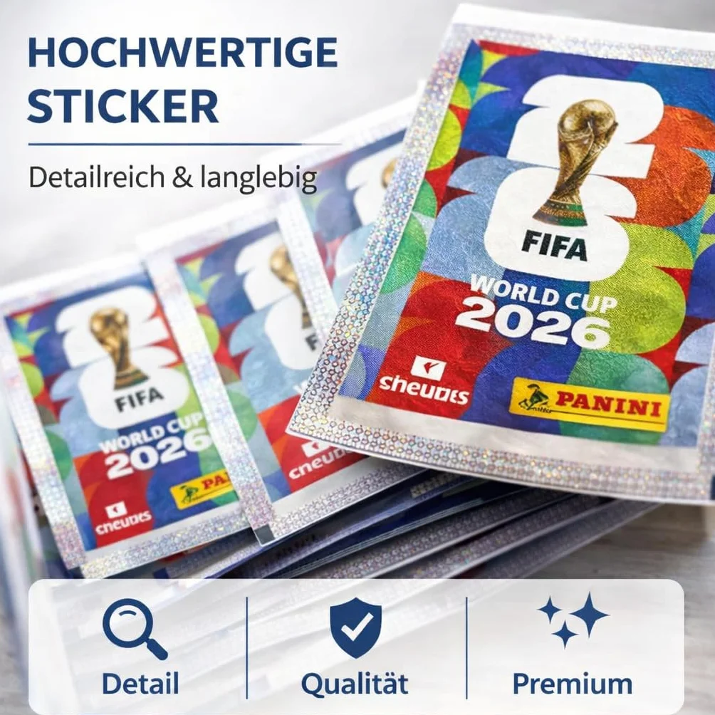 TK Gruppe Timo Klingler XXL Set Panini Copa Mundial 2026 Álbum Original Calendario de Partidos Collar de Flores Alemania Bundle Colección
