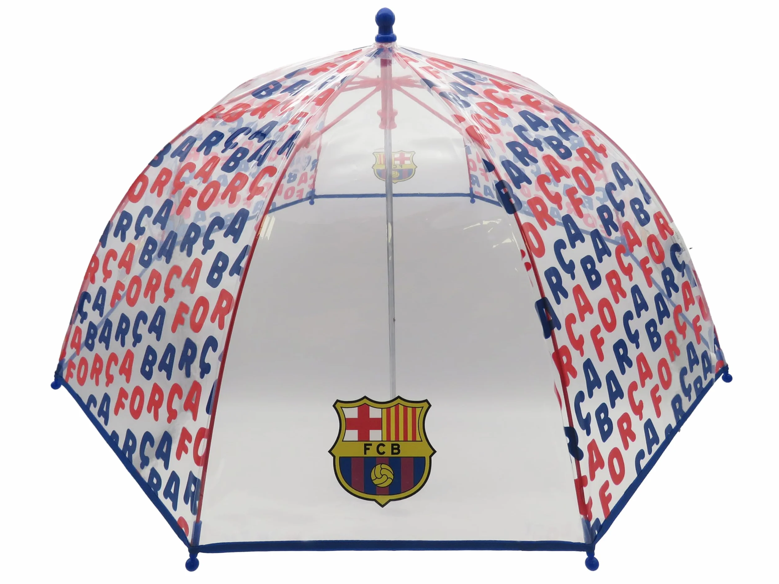 CYPBRANDS FC Barcelona Parasol Dziecięcy 48 cm Przezroczysty Parasolka