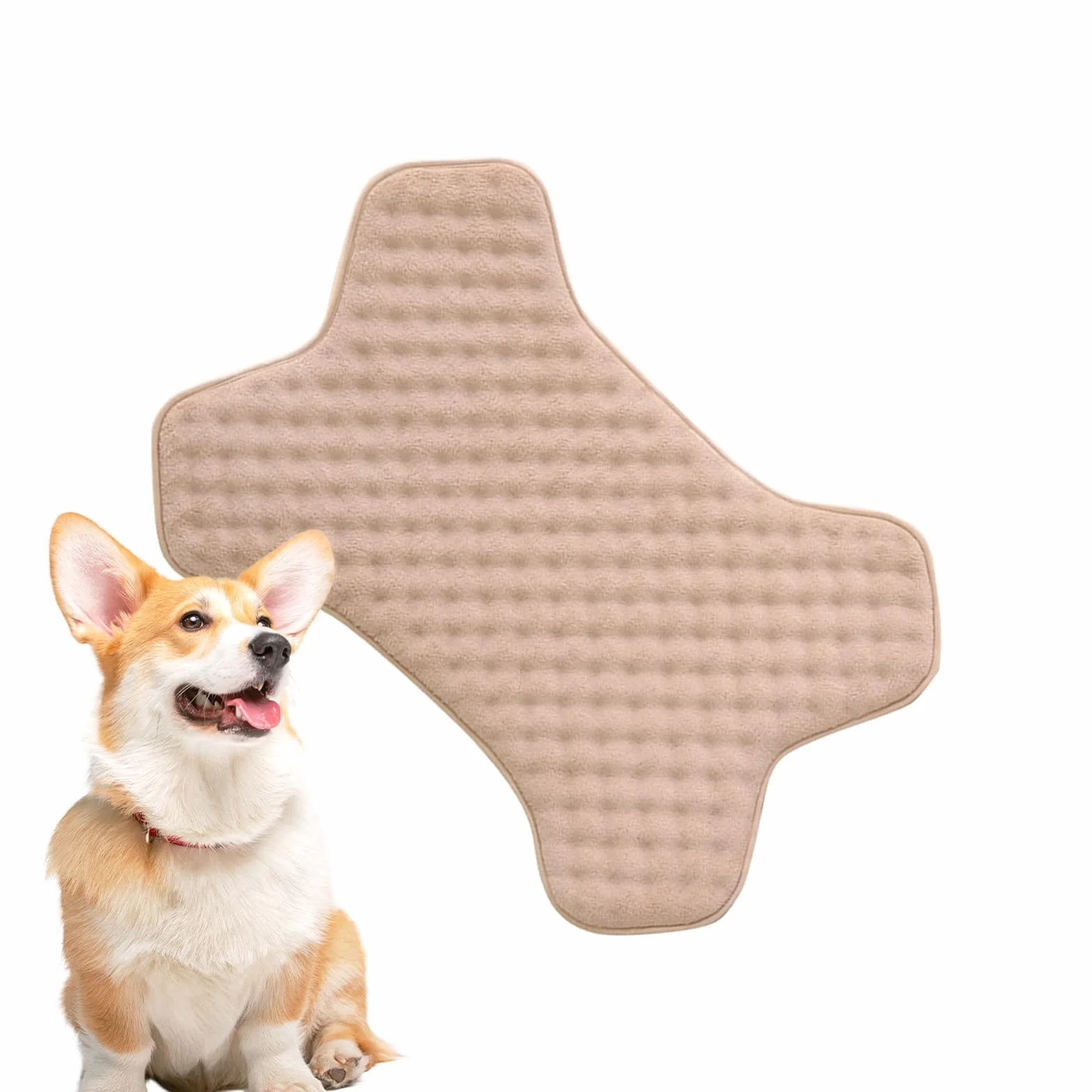 Generisch Caja para Perros, Cama Indestructible para Perros, colchón Lavable a máquina, Forma de Hueso Dulce, sin deslizamientos, Cama para Perros Resistente a Masticar, para cumpleaños