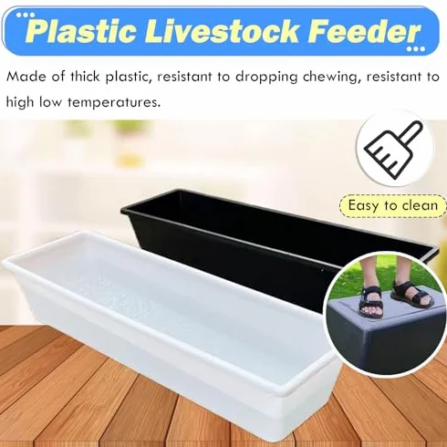 Comedero resistente para ganado, comedero de heno para cabras, ganado vacuno y ovejas, solución de alimentación ideal para granjas y pastos