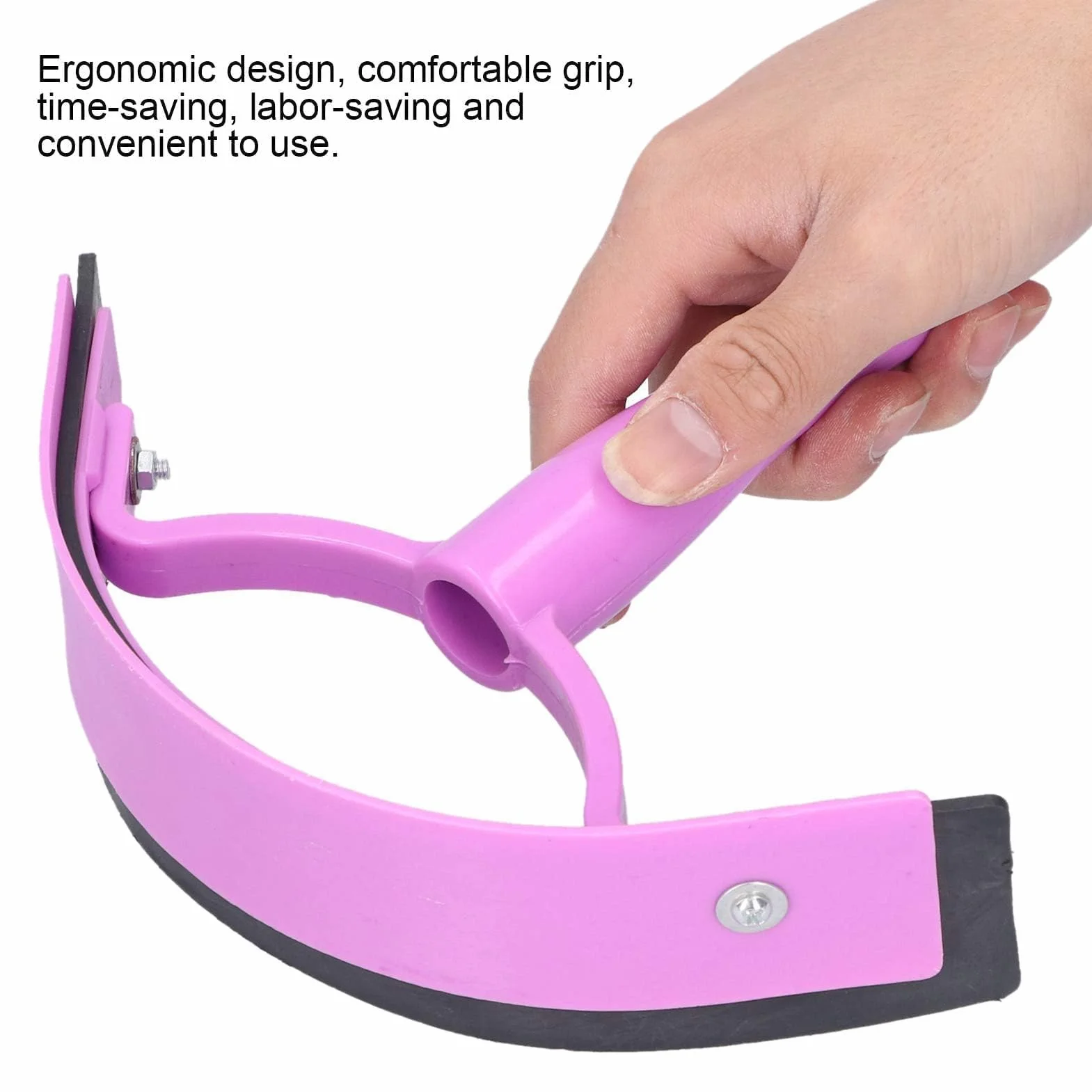 Cyrank Raspador De Goma para Caballos, Agarre Suave, Plástico, Goma, Rascador De Sudor para Caballos, Suministros De Baño para Caballos