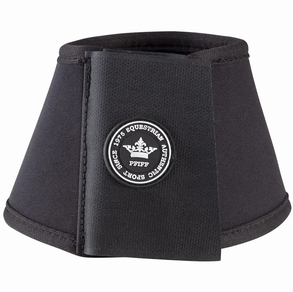 PFIFF 102998 - Campanas para Saltar con Velcro (Neopreno, 1 par), Color Negro