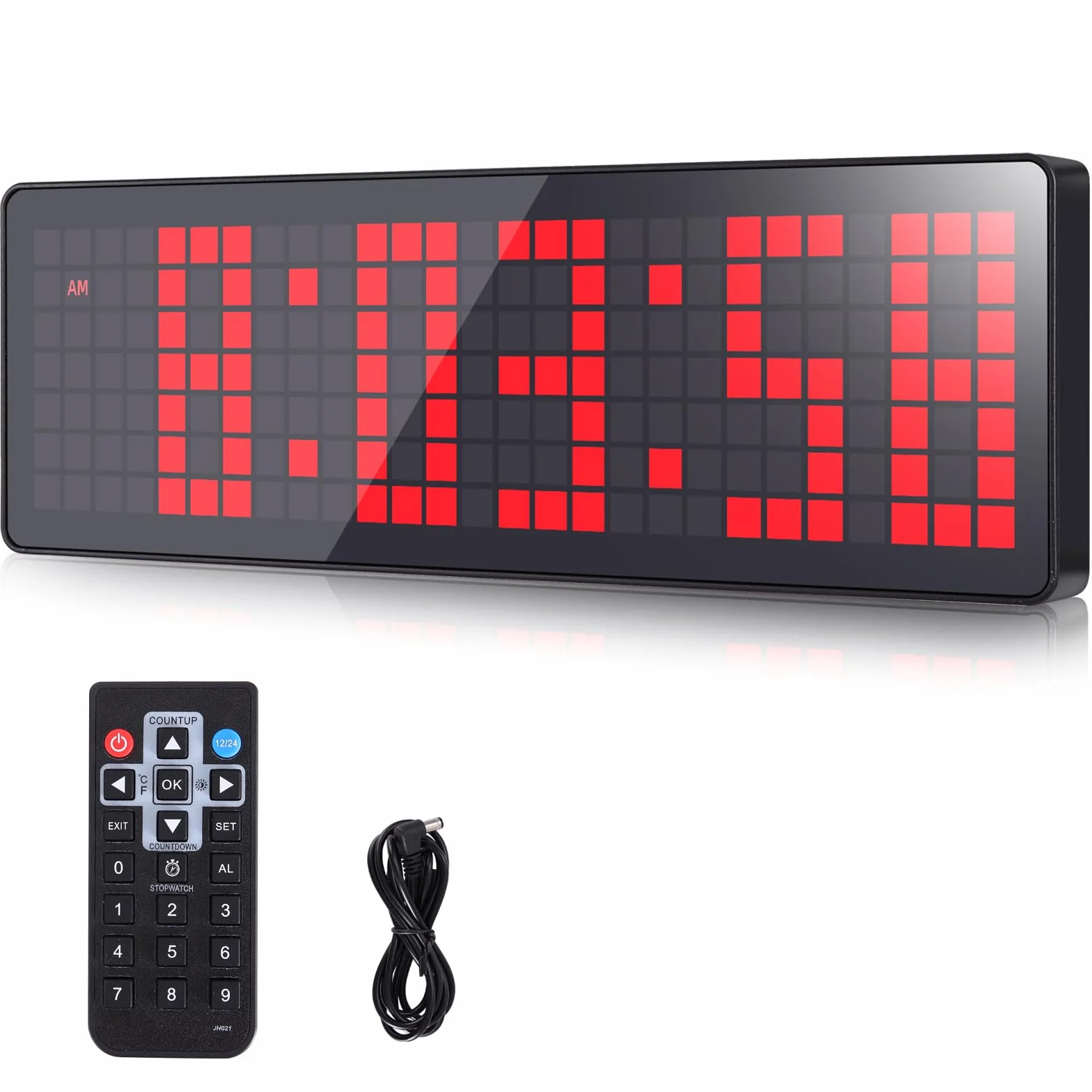 Temporizador de Gimnasio LED 13.2" Grande Reloj de Pared Digital con Cuenta Atrás/Cronómetro y Control Remoto