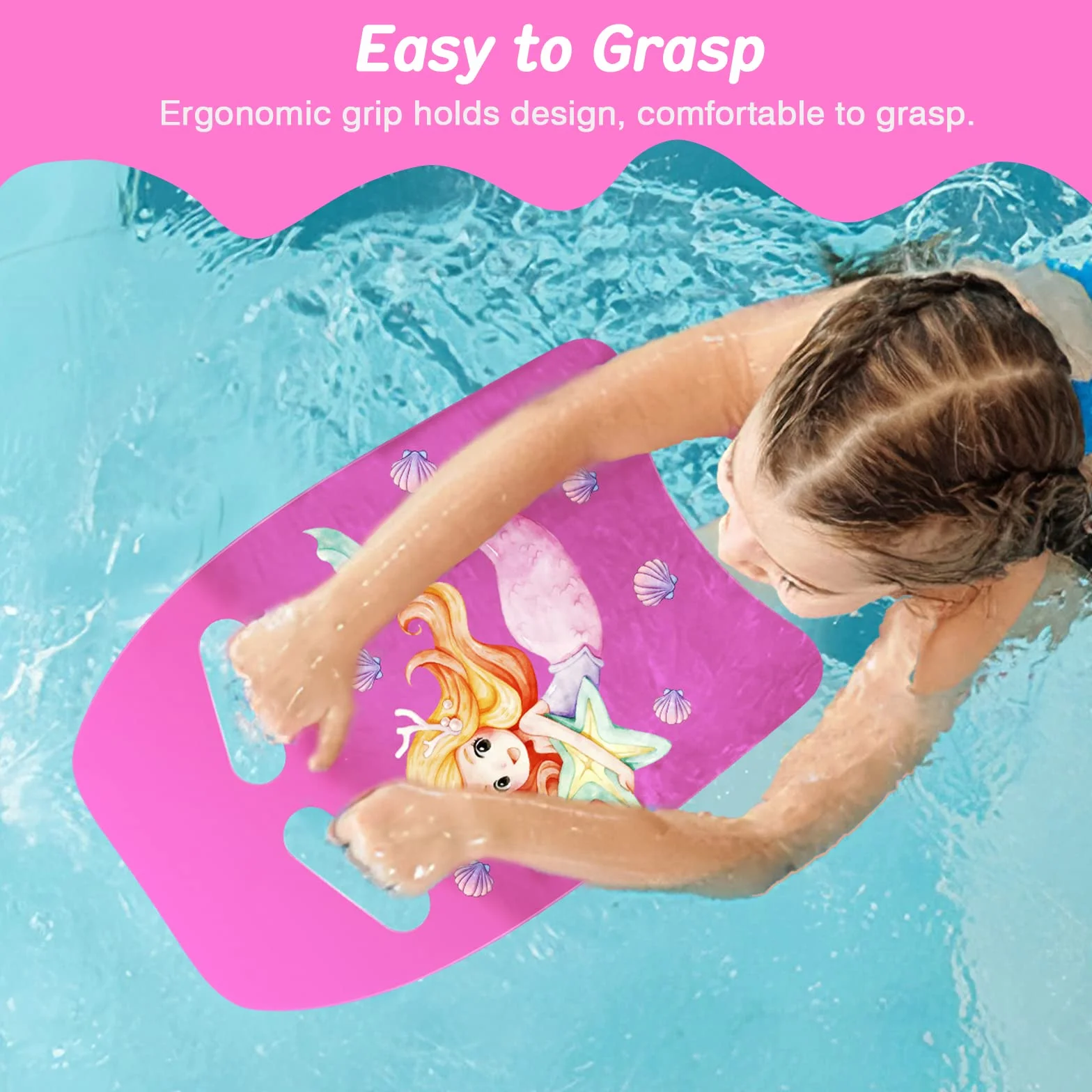 MoKo Tabla de Natación PE con Patrón de Dibujos Animados para Entrenamiento de Natación Niños Adultos