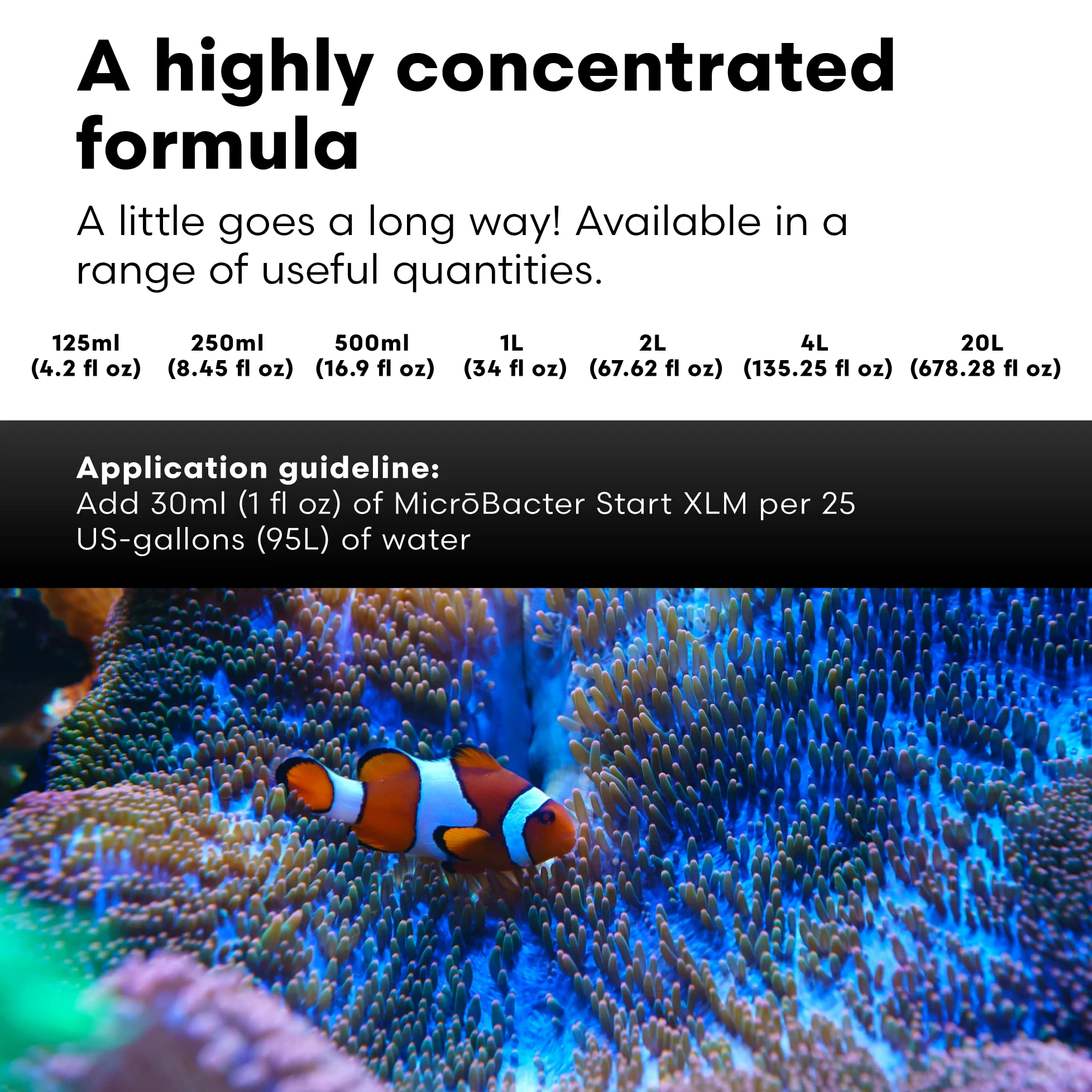 Brightwell Aquatics MicroBacter Start XLM – El arrancador de tanque de bacterias vivas establece rápidamente la filtración biológica en nuevos acuarios marinos y arrecifes