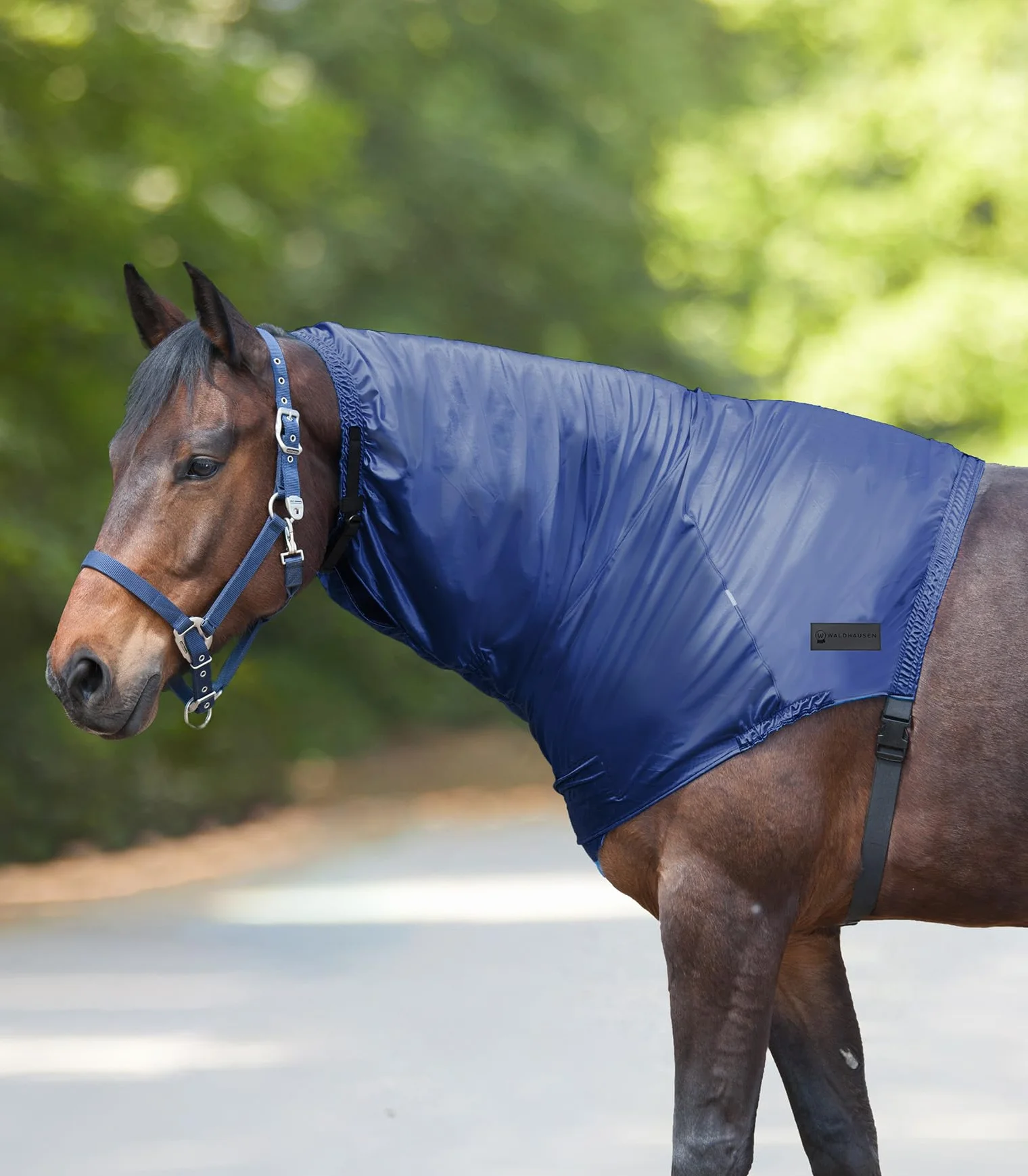 Cobertura para eczemas del cuello del caballo de Waldhausen, azul oscuro, Pony