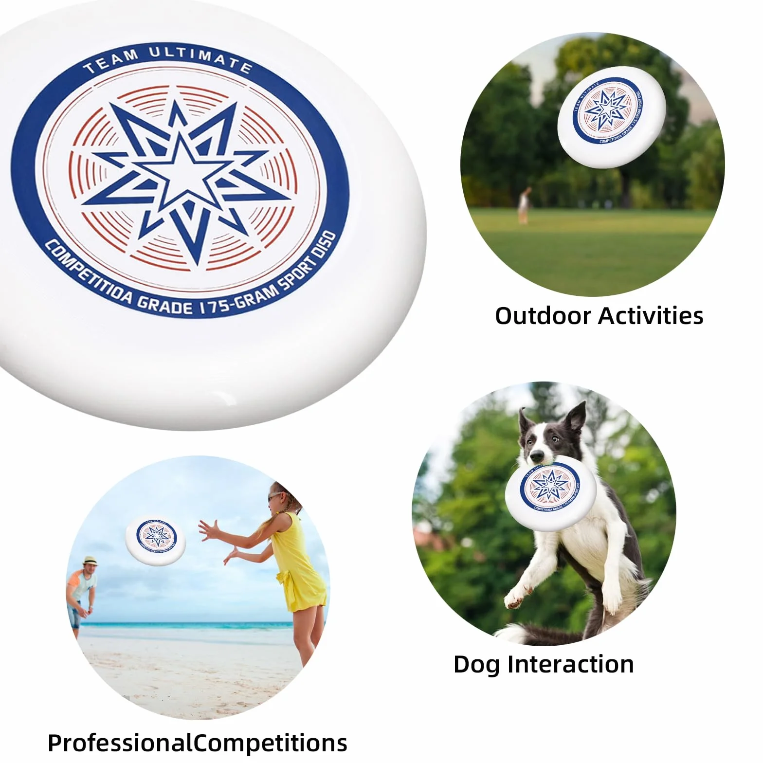 Frisbee competitivo disco volador deportivo profesional para exteriores