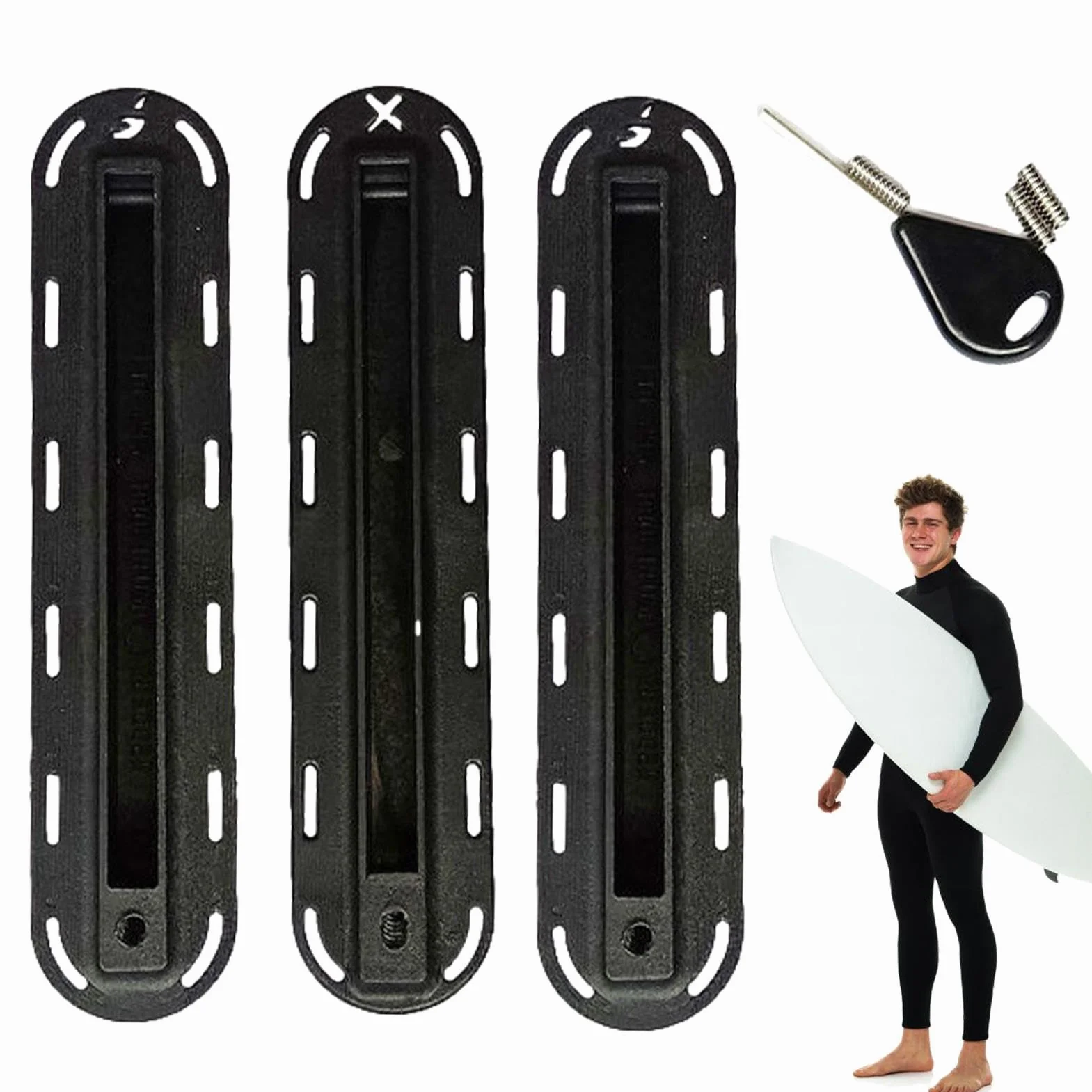 Lightwegh Longboard Finbox Juego de aletas para tabla de surf