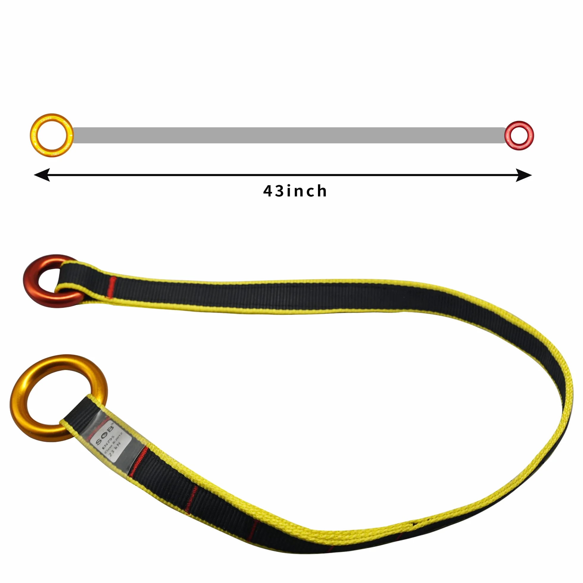 SOB Cambium Saver Tree Arborist Climbing Rope 43 Inch