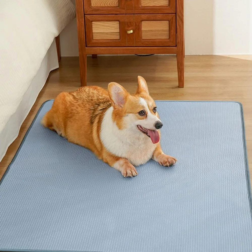 Alfombrilla Refrescante para Perros Almohadilla de enfriamiento for Perros Lavable, Almohadilla de Dormir de Verano for Mascotas, Manta de Almohadilla de enfriamiento automático(A1,120cm*90cm)