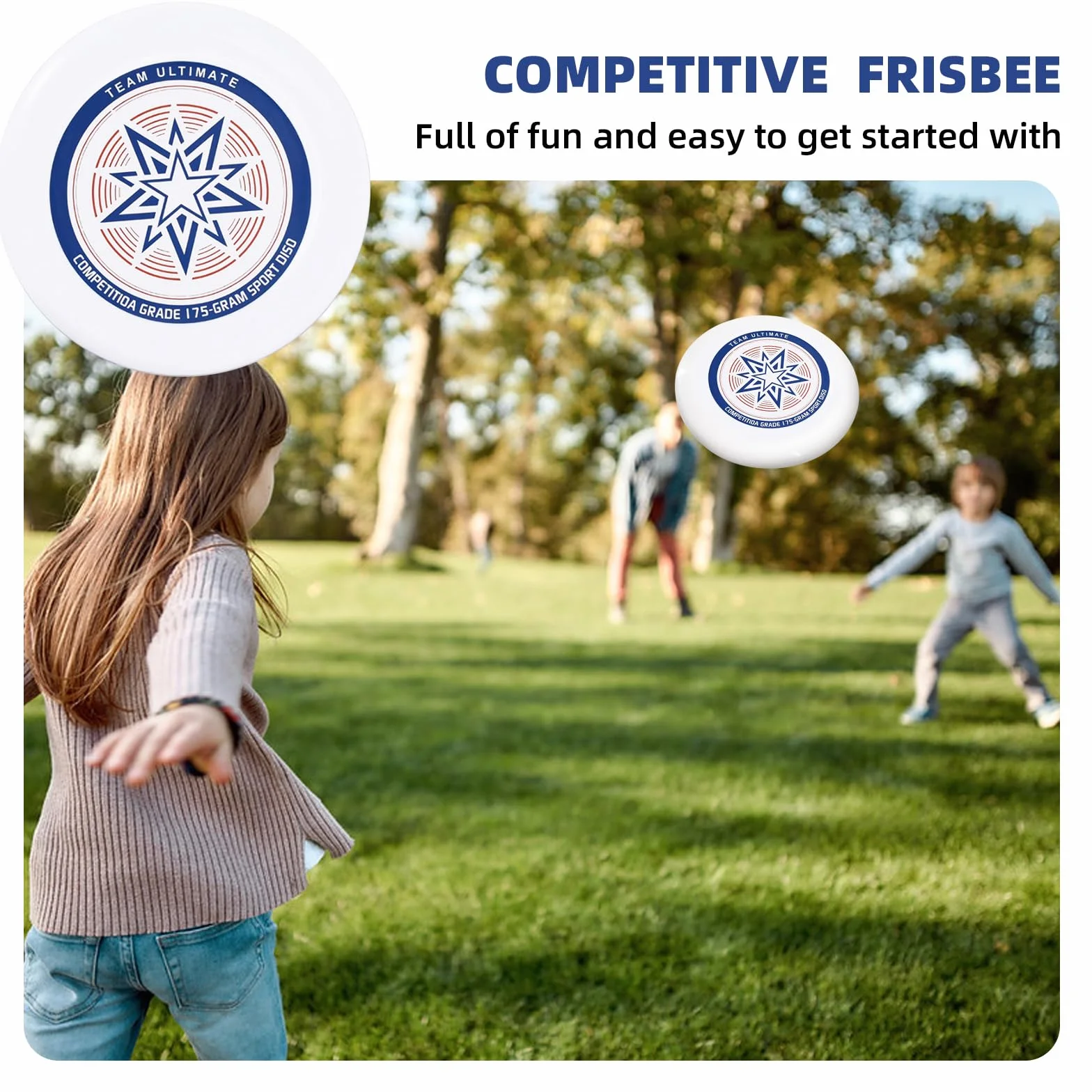 Frisbee competitivo disco volador deportivo profesional para exteriores