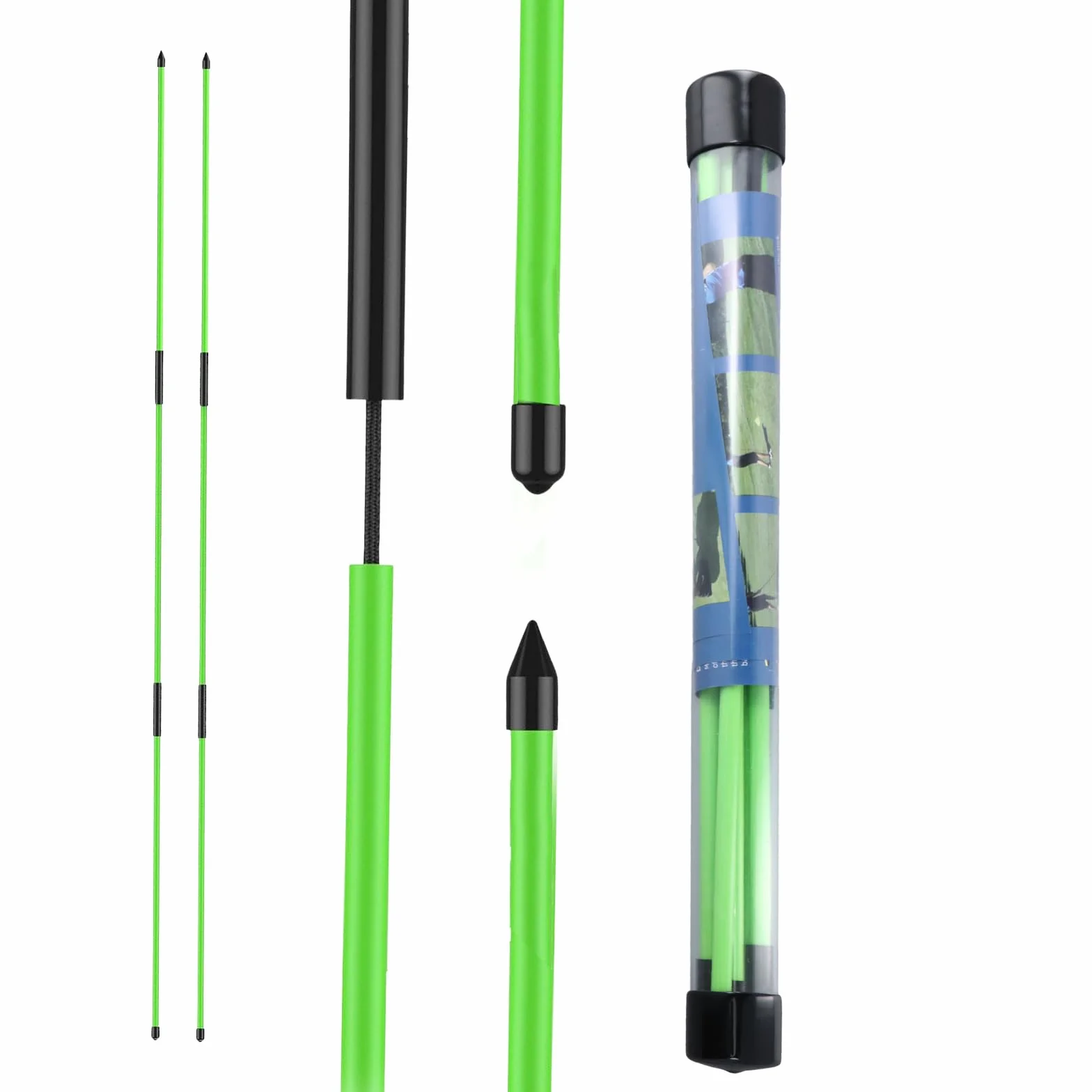 Palos de Alineación para Golf Plegables 122,5 cm Juego de 2