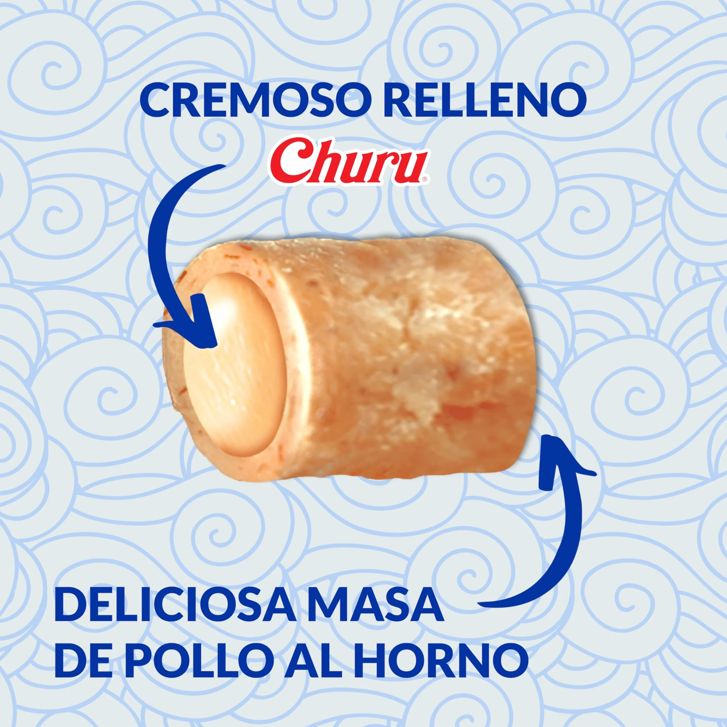 INABA Churu Bites Gatos - Receta Saludable de Pollo - Premios Saludables - Golosinas Crujientes y Cremosas - Pequeña y Práctica Porción Sabor Pollo - Sin conservantes ni Colorantes - 30g (3x10g)