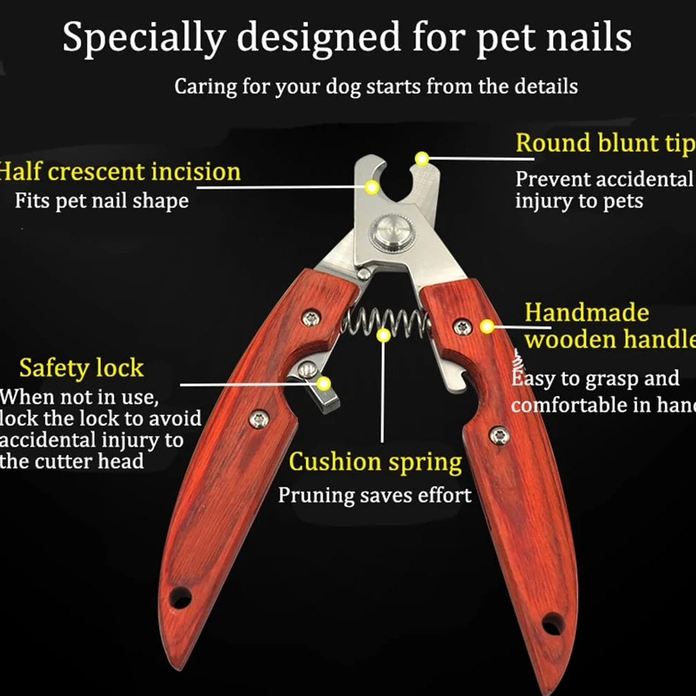 Cortaúñas for Perros y Mascotas, Peine for depilación de Nudos de Acero Inoxidable, Herramientas de Limpieza y Aseo
