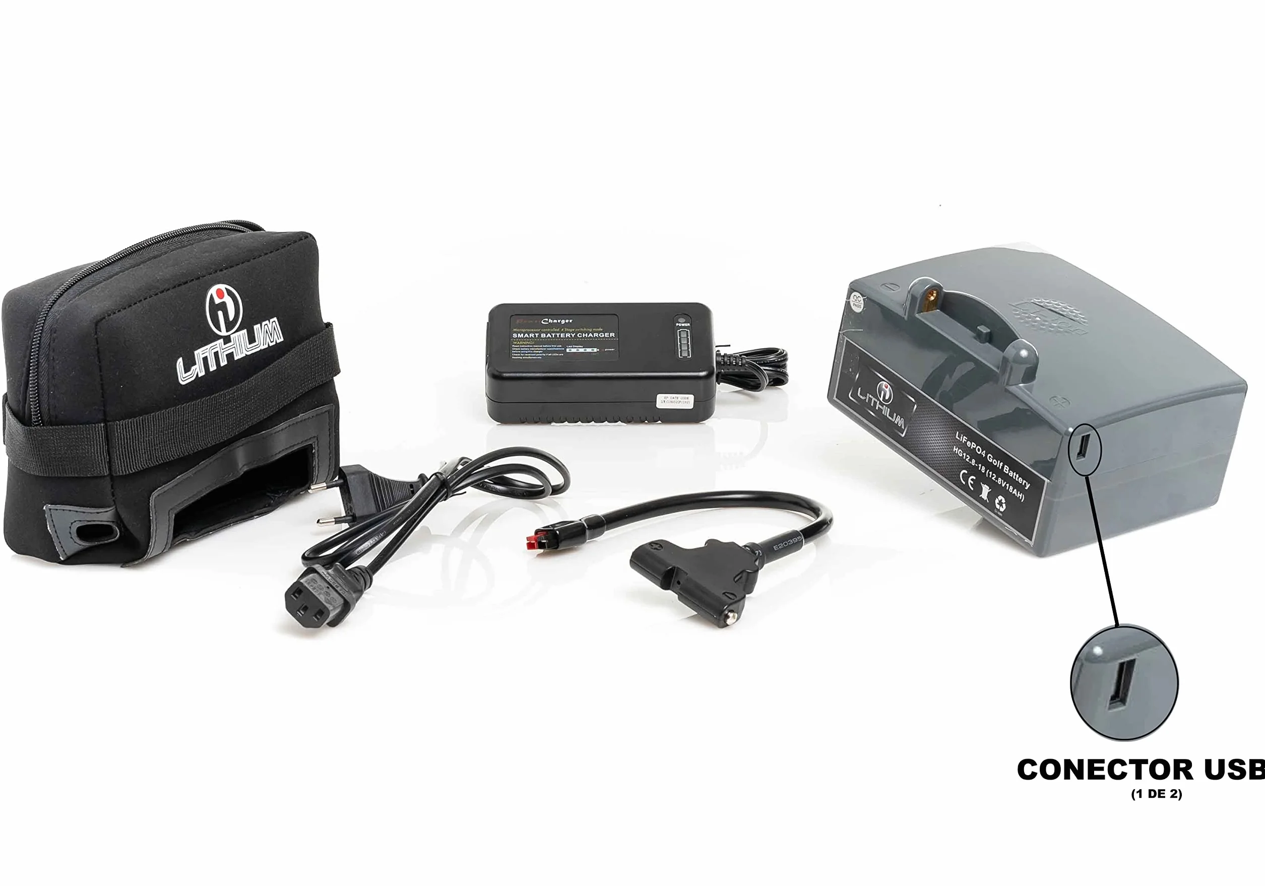 Carro de Golf eléctrico Doble Plegado BATERIA Litio