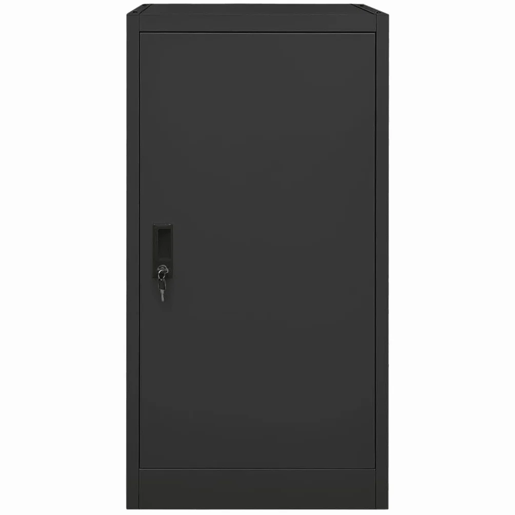 vidaXL Armario para Sillas de Montar Monturas con Estante Casillero Equipo de Hípica Cuarto de Arreos Almacenaje Acero Gris Antracita 53x53x105 cm