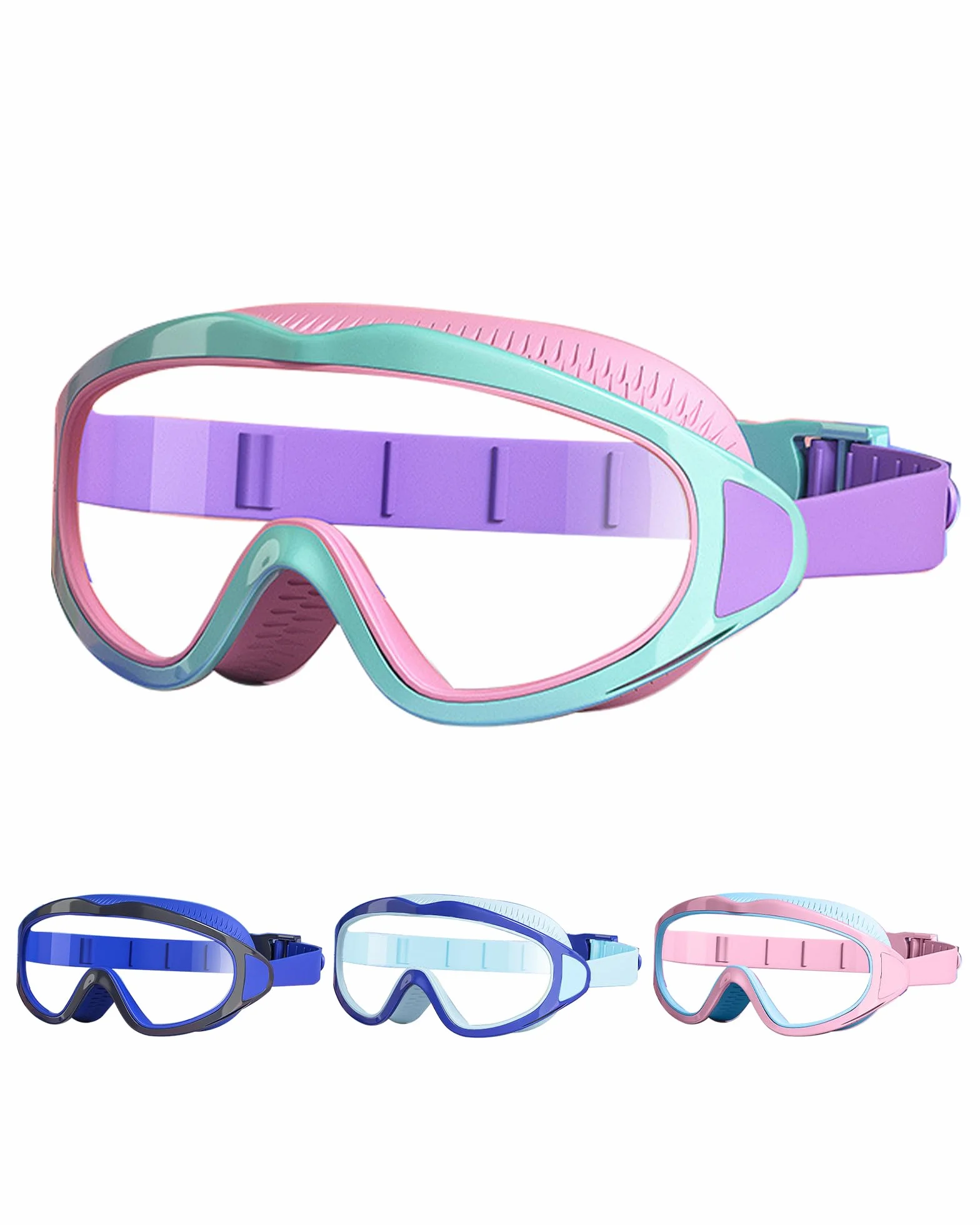 Gafas Piscina Niños Antivaho Lentes Grandes 4-12 años