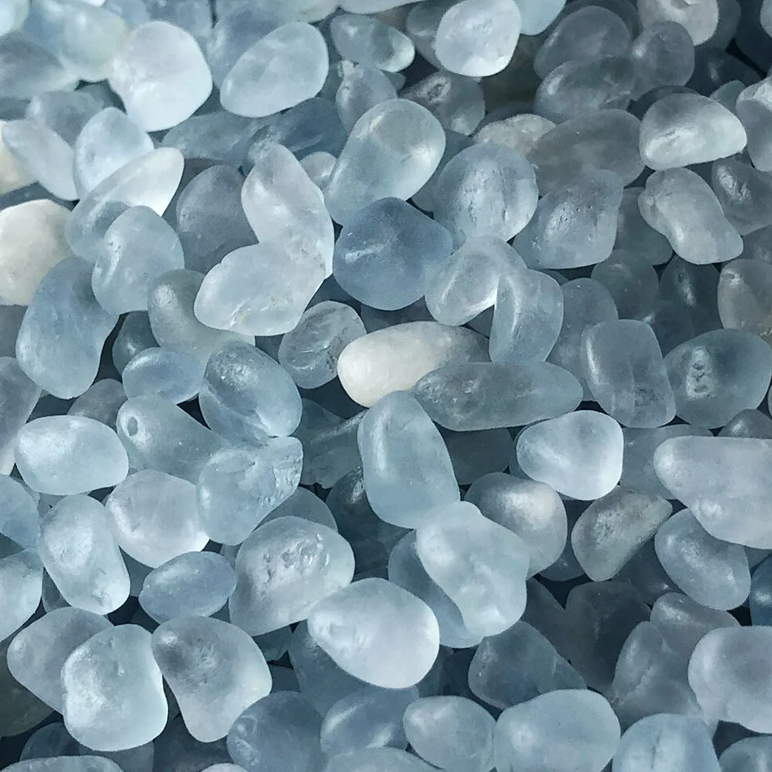 100g a Granel Natural Azul Celestita Cristales de Cuarzo Chips Grava Acuario hogar habitación decoración DIY pecera Fengshui decoración de la habitación