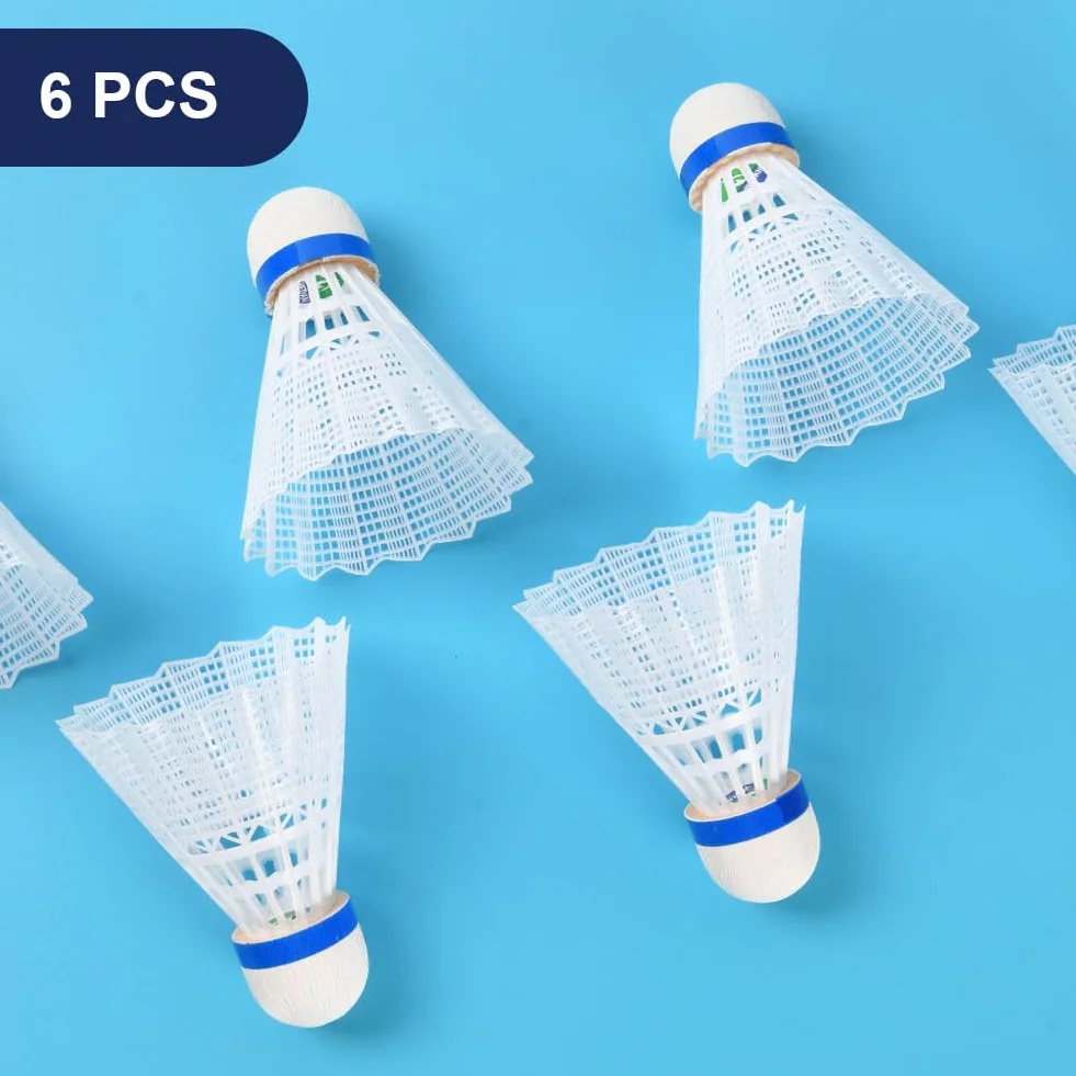 Flintronic Volantes de Bádminton 12PCS Nailon Duradero Plástico para Exteriores e Interiores