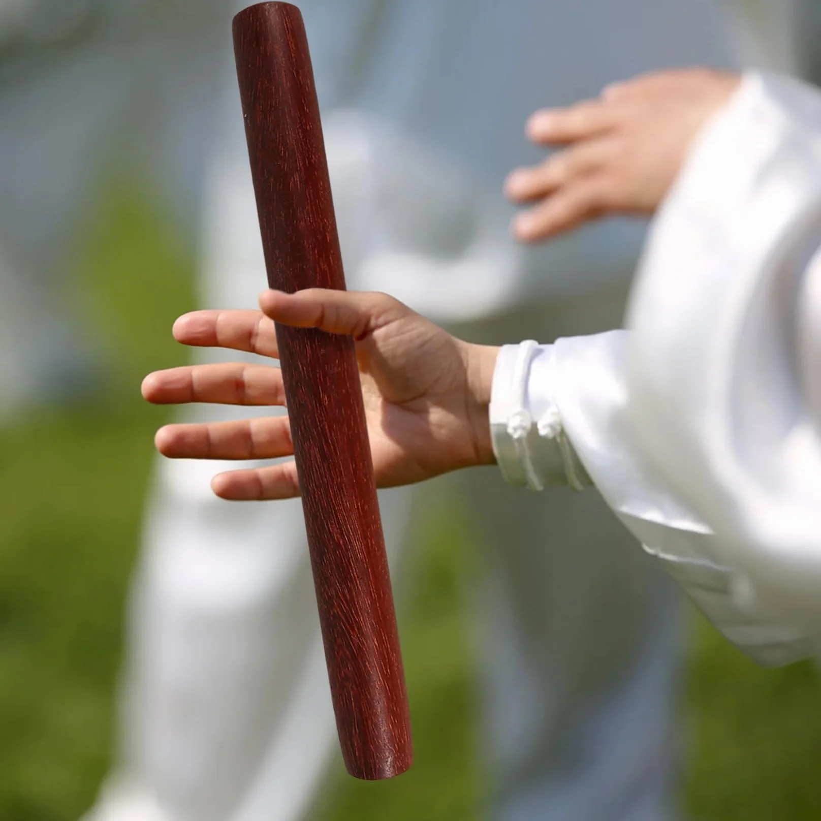 Palos de Tai Chi para Principiantes Herramientas de Práctica de Madera 15.8x1.4 Pulgadas Fitness