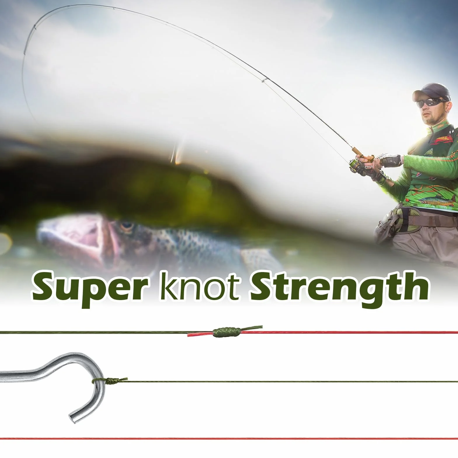 Hilo de Pesca Trenzado 100-2000 m PE 6-300 LB Superresistente