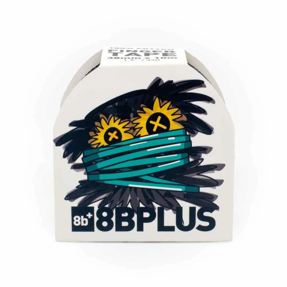Cinta adhesiva para escalar 8BPLUS 38 mm x 10 m negro con estampado