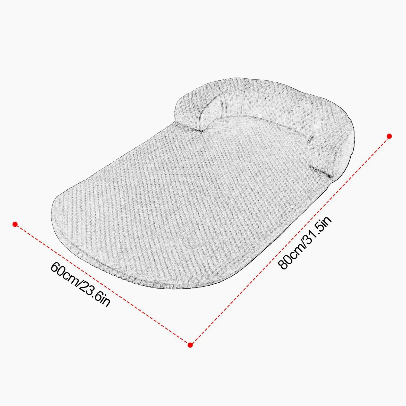 Manta Refrescante Perro con Almohada, Extraíble for Limpieza, Base Antideslizante(Green,80x60cm)