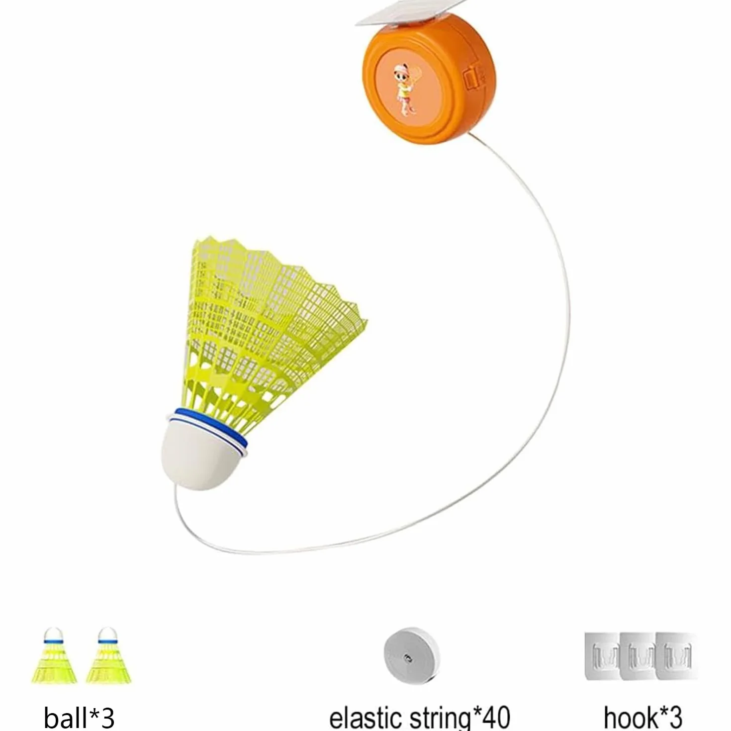 Entrenador de Bádminton de Autoestudio Portátil de Rebote