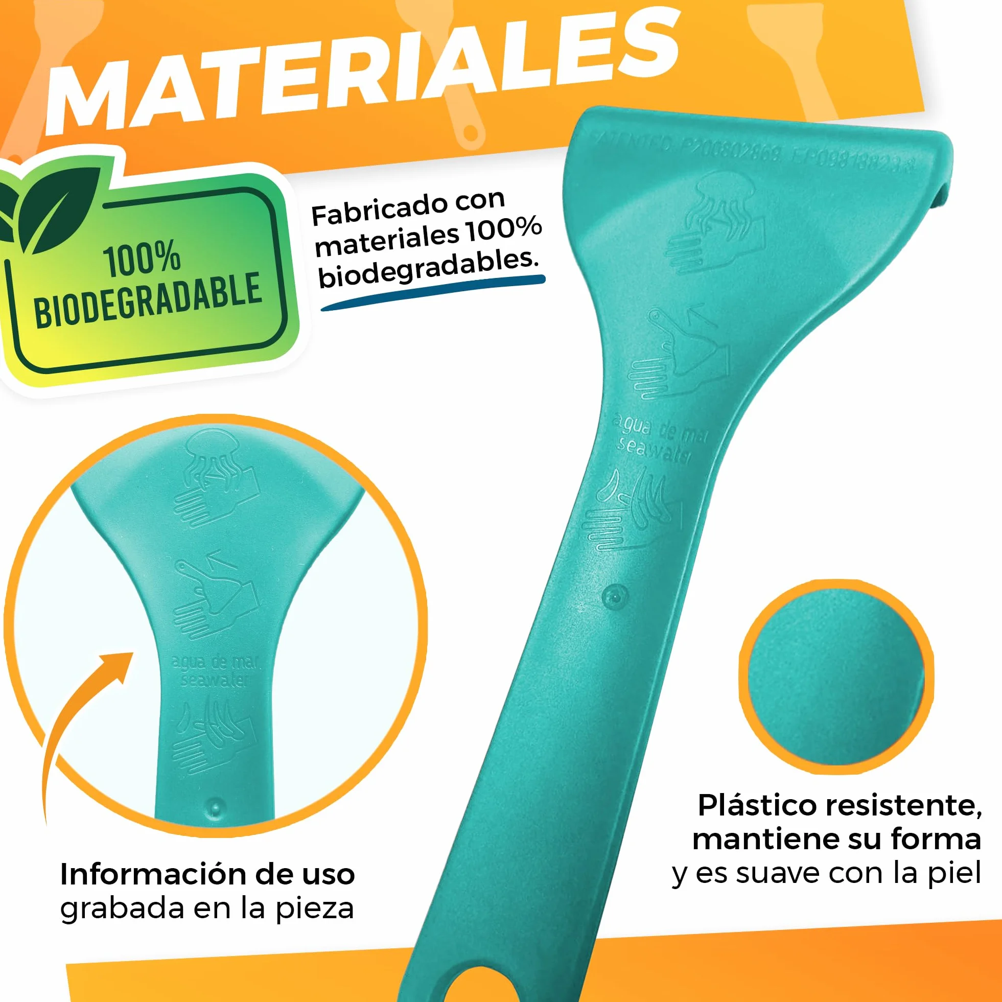 Meduclean - Alivio Picaduras de Medusa – Dispositivo para Retirar Filamentos Urticantes – Rápido y Natural – Sin Químicos – Seguro para Niños y Adultos – Ideal para Playa y Actividades Acuáticas (1)