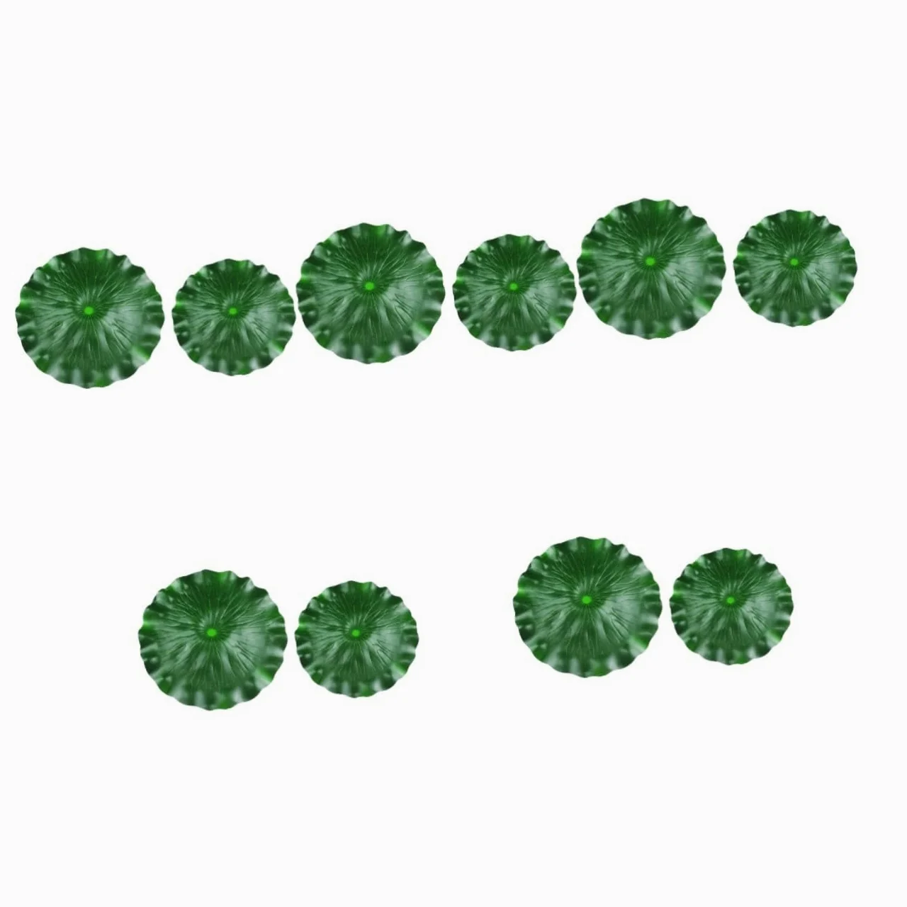 Happyyami 10piezas Artificiales Eva para Decoración De Estanques y Flotantes para y Diseño Natural