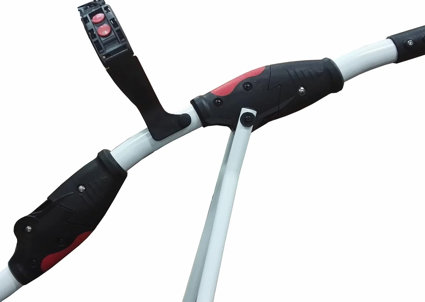 Blanco Carro de Golf Eléctrico Plegable de Aluminio Motor 200 W 9 Velocidades Sin Bateria