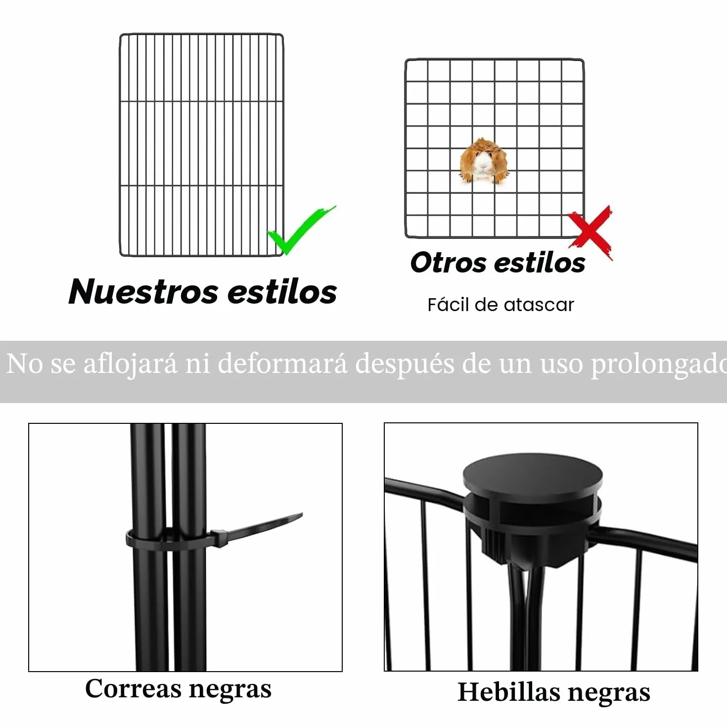 PILIN Corral para animales pequeños con puerta, valla para mascotas con alfombra impermeable, jaula para conejos, jaula para cobayas, cachorros, gatitos 30x38 12 piezas