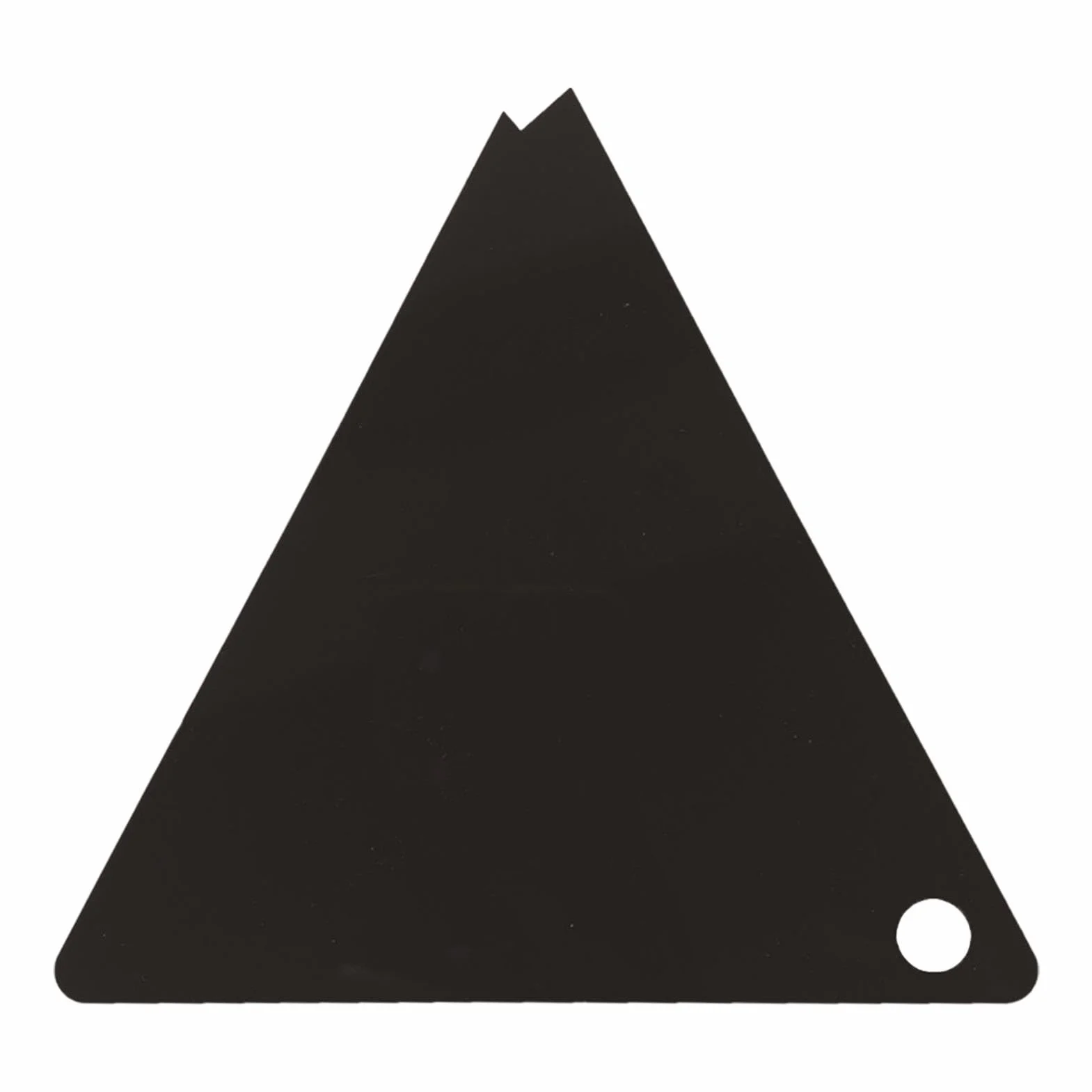 Rascador de cera acrílico triangular para snowboard y esquí