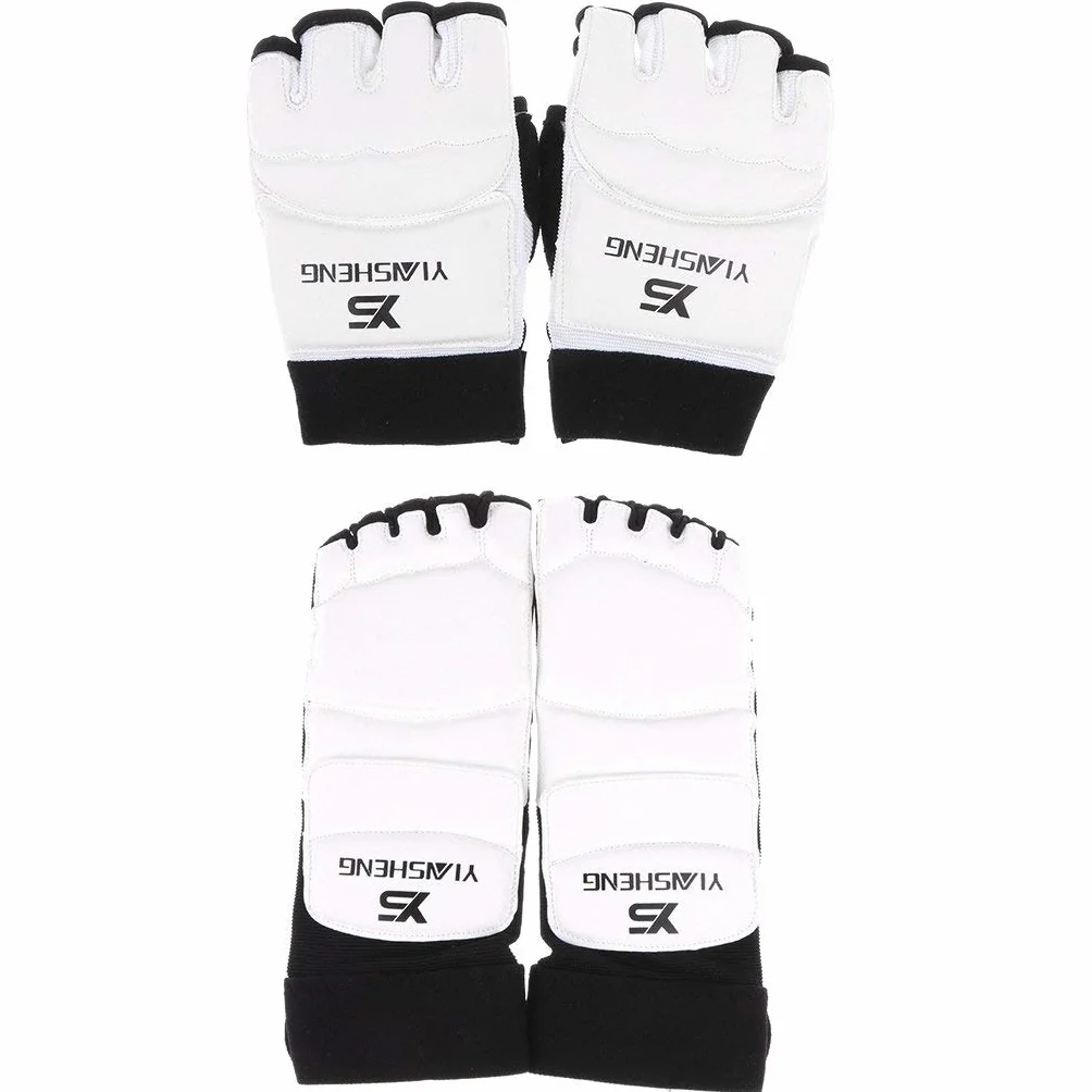 Mitones Protectores de Manos y Protectores de Pies para Taekwondo, Artes Marciales