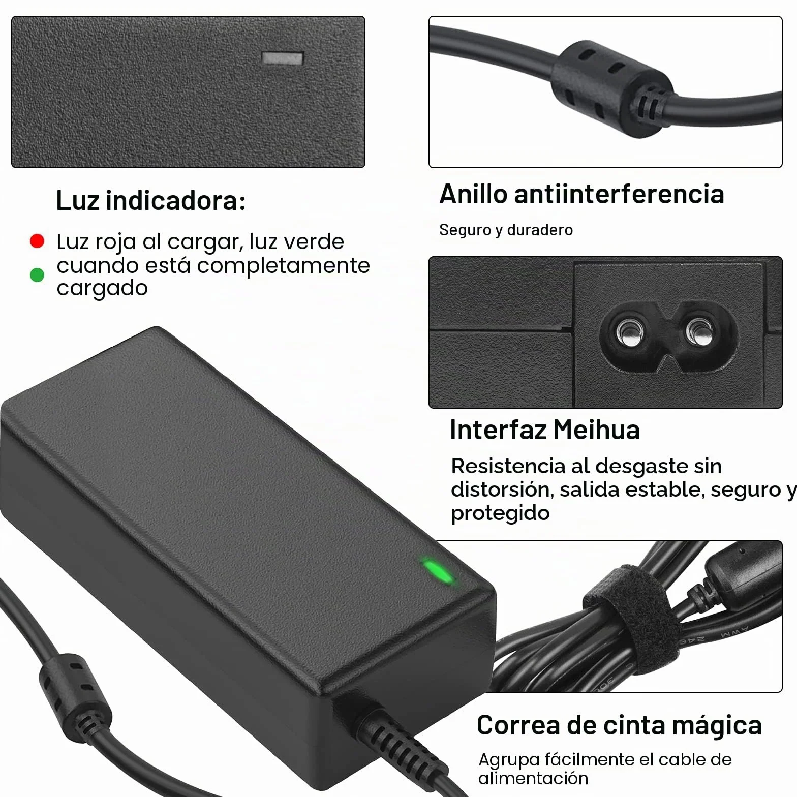 LabTEC 42V 2A Fast Charger 5.5mm 2.1mm for Electric Bike Battery 36V Power Supply Compatible Gotrax GXL G2 V2 S2 Apex Cityscape GKS D1