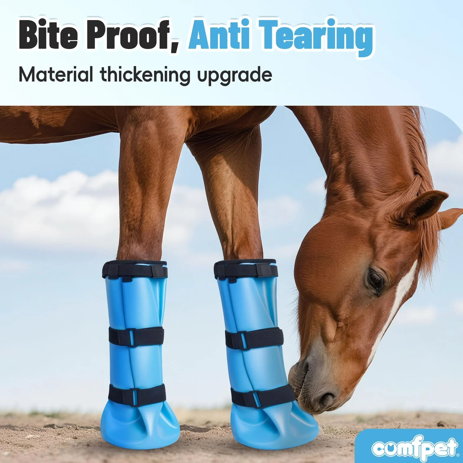 2 botas de remojo de pezuñas para los problemas de pezuñas, para tratar pezuñas de caballo, botas envueltas en cascos, podredumbre, infecciones bacterianas