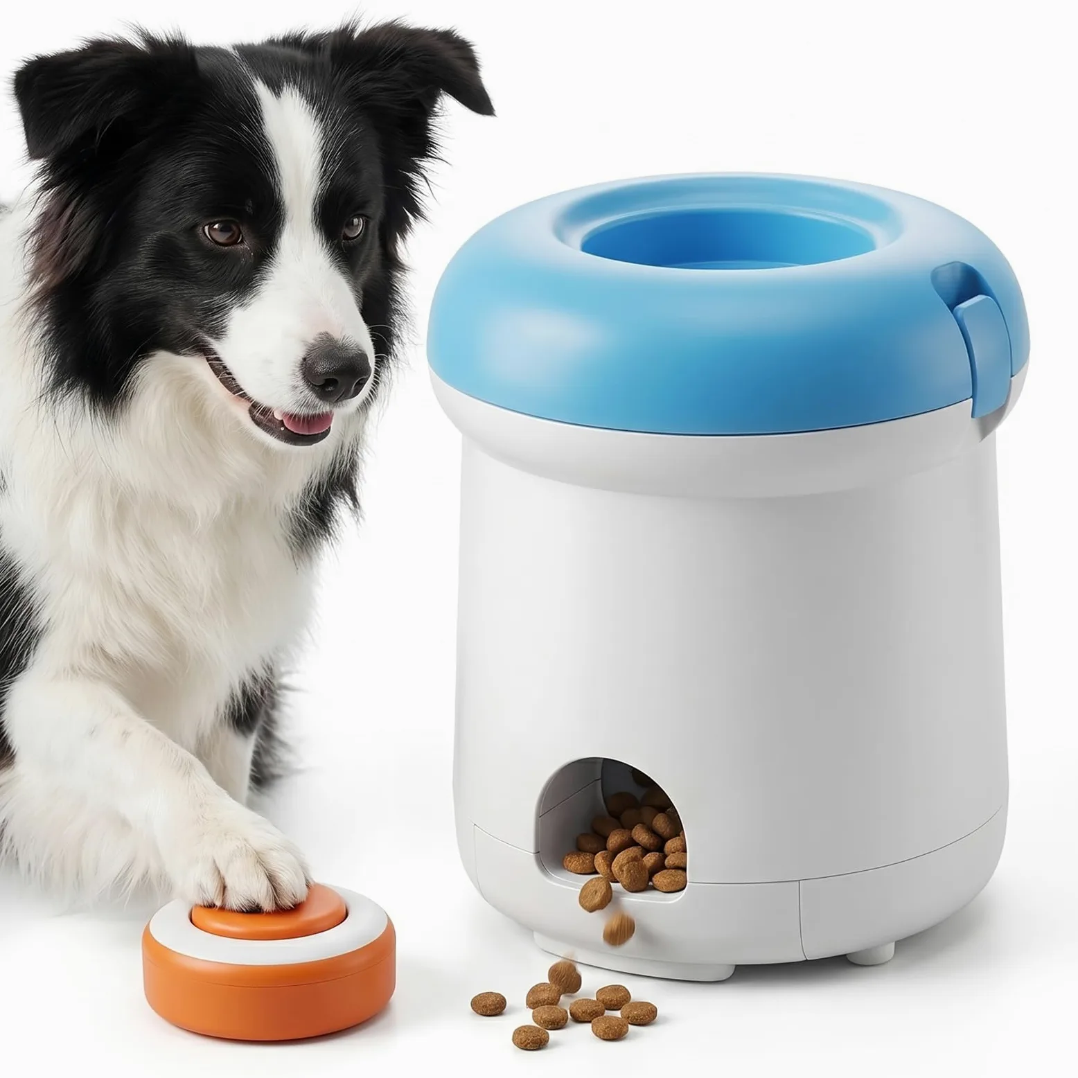 Dispensador automático de golosinas para mascotas, juguete interactivo para perros y gatos para entrenamiento de coeficiente intelectual y memoria, comedero para mascotas con control remoto