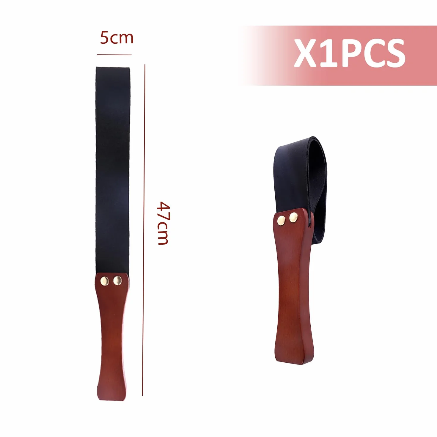 Látigo De Equitación De 1 Pieza con Mango De Madera, Látigo De Equitación De Cuero De PU, Herramientas De Impacto, Accesorios De Equitación, Accesorios De Entrenamiento De Equitación