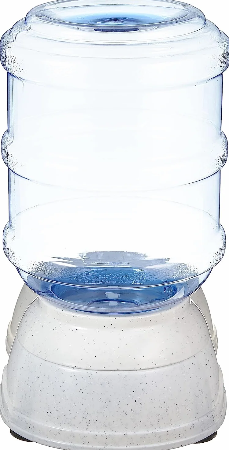 Amazon Basics Dispensador de agua, Perros y gatos, 3.8 litros (1 galones), Pequeño, Transparente