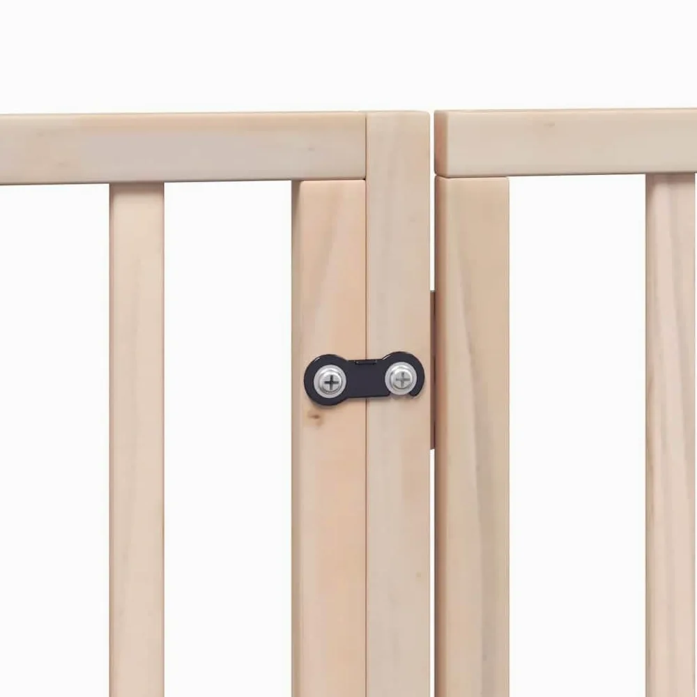 vidaXL Puerta para Perros con Puerta Plegable de 6 Paneles, 300 cm,