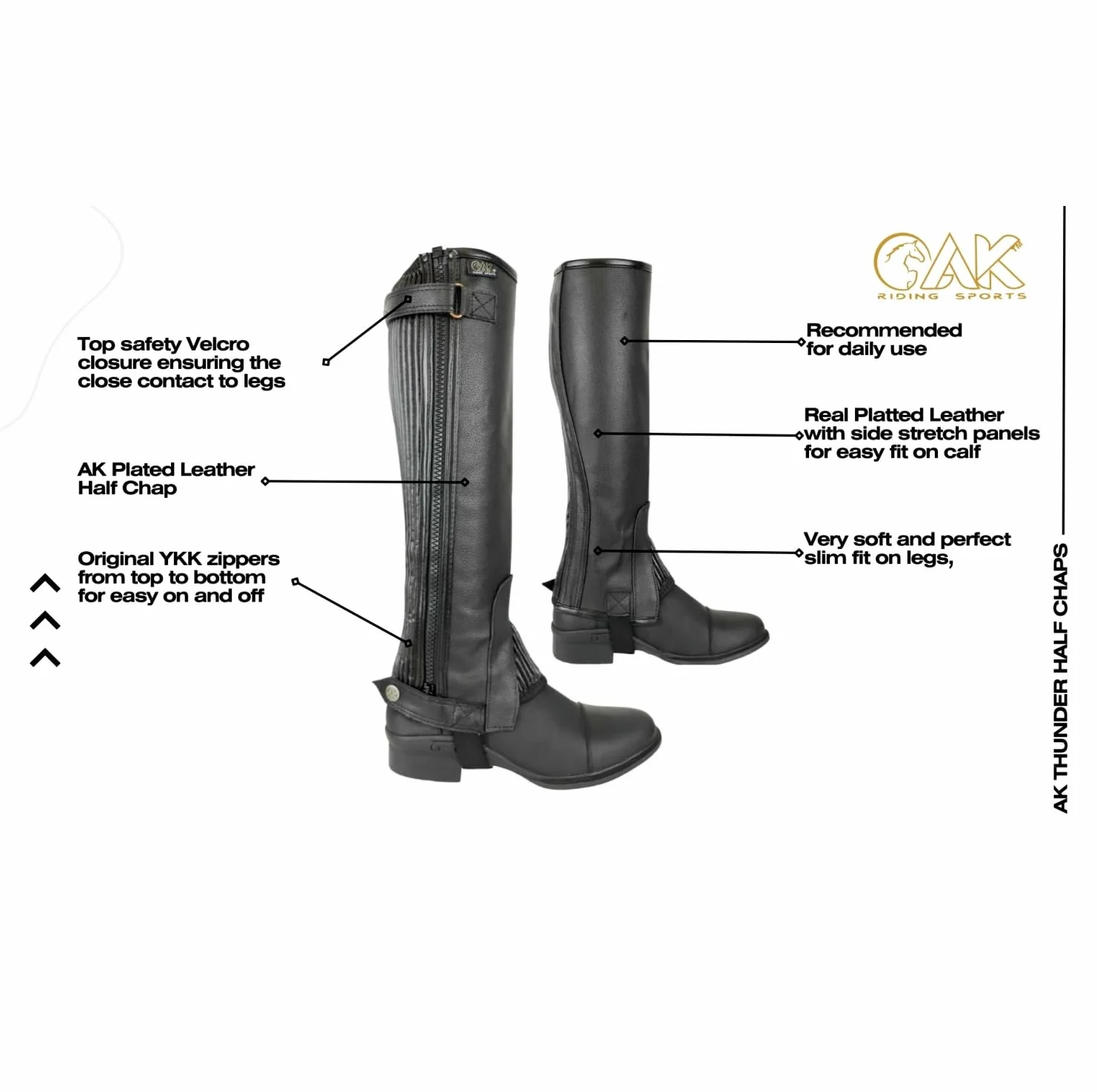 AK Thunder Montar a caballo de cuero