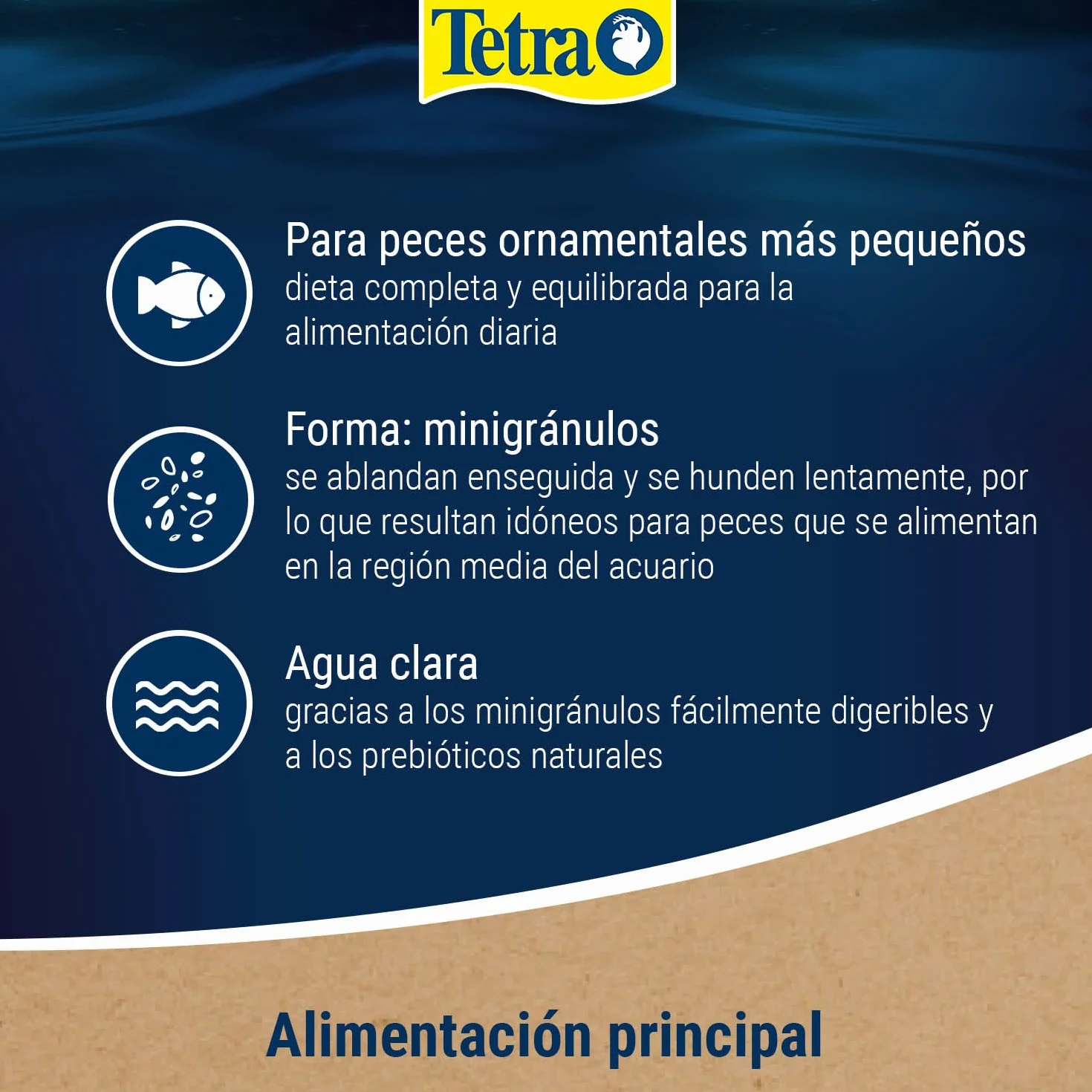TetraMin Mini Granules - alimento en forma de gránulos de grano fino para los peces ornamentales más pequeños , mezcla equilibrada para peces sanos y agua clara, lata de 100 ml