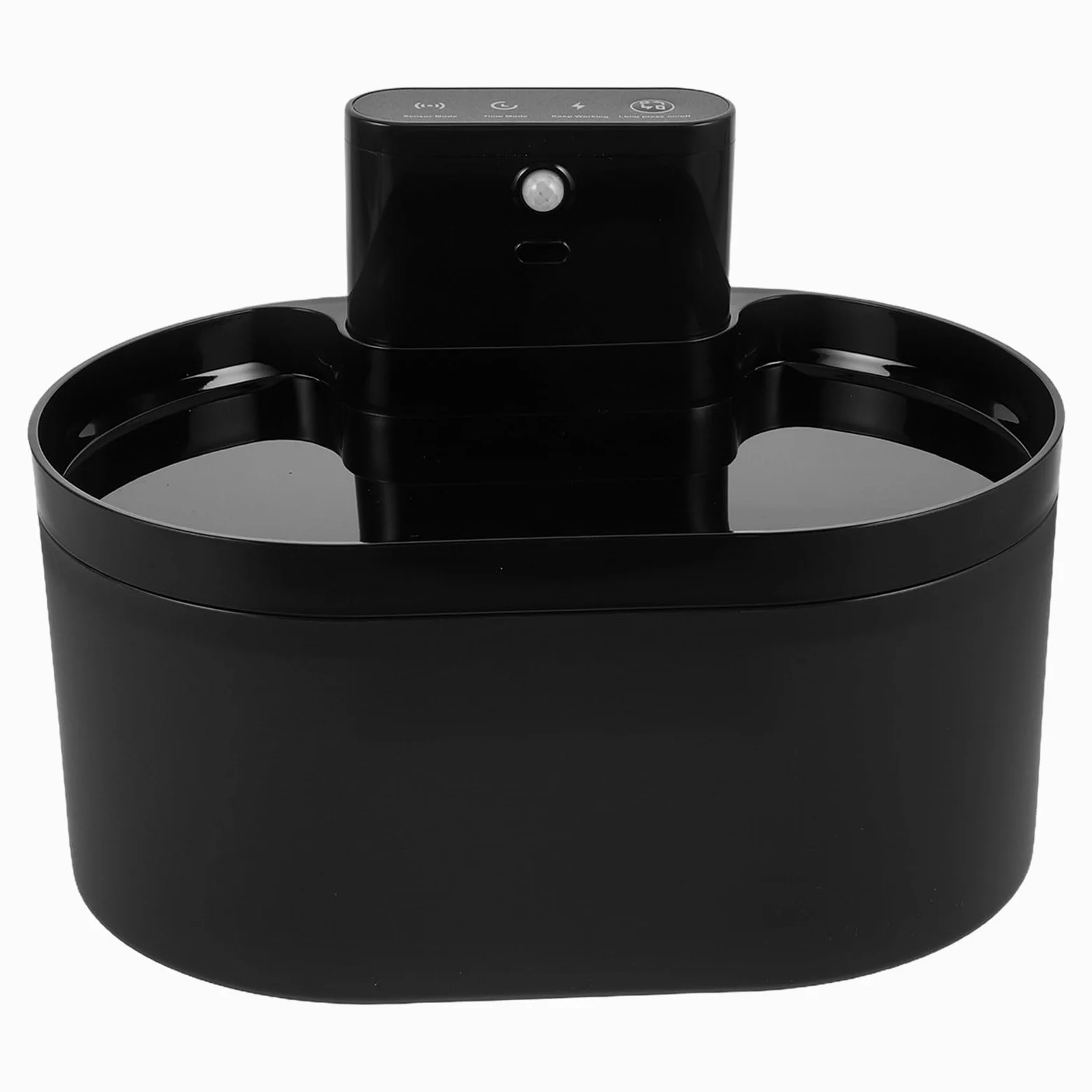 BESPORTBLE Dispensador Automático de Agua para Mascotas Pequeñas de 2.2l, Bebedero Inteligente con Sistema de Circulación y Relleno Automático, Plástico Negro Adecuado para Perros y Gatos
