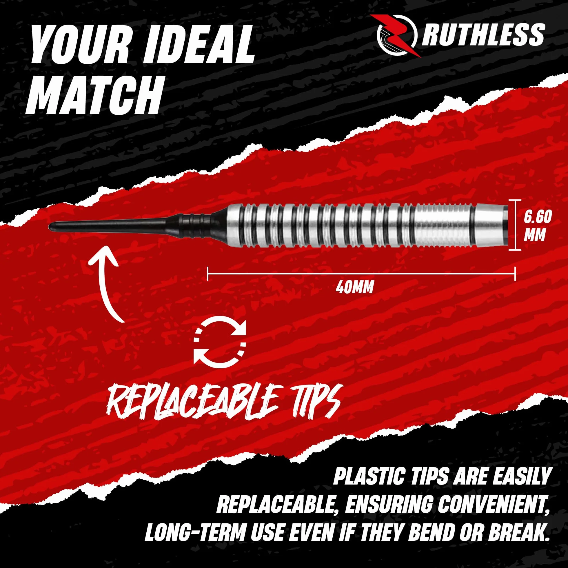 Ruthless Ranger Darts Range 90% tungsteno 18 g