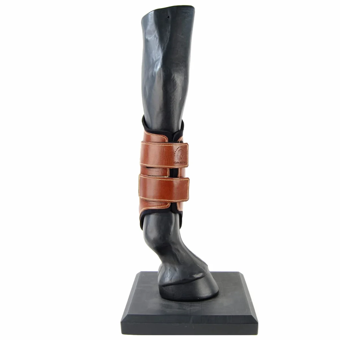 Protector cuero y neopreno Los Nietos | Color Coñac | Equipamiento para el caballo | Producto de Guarnicionería | Tradición artesana | Los Nietos