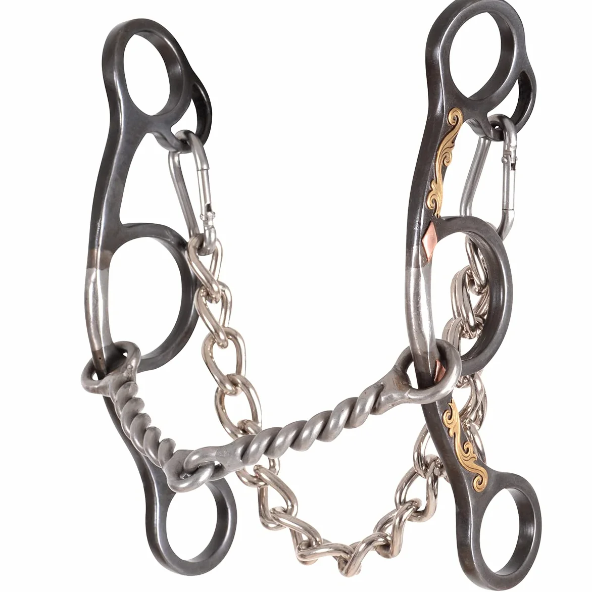 Classic Cuerda Empresa Alambre Trenzado Filo Corto, Diamond – Filete para Caballo