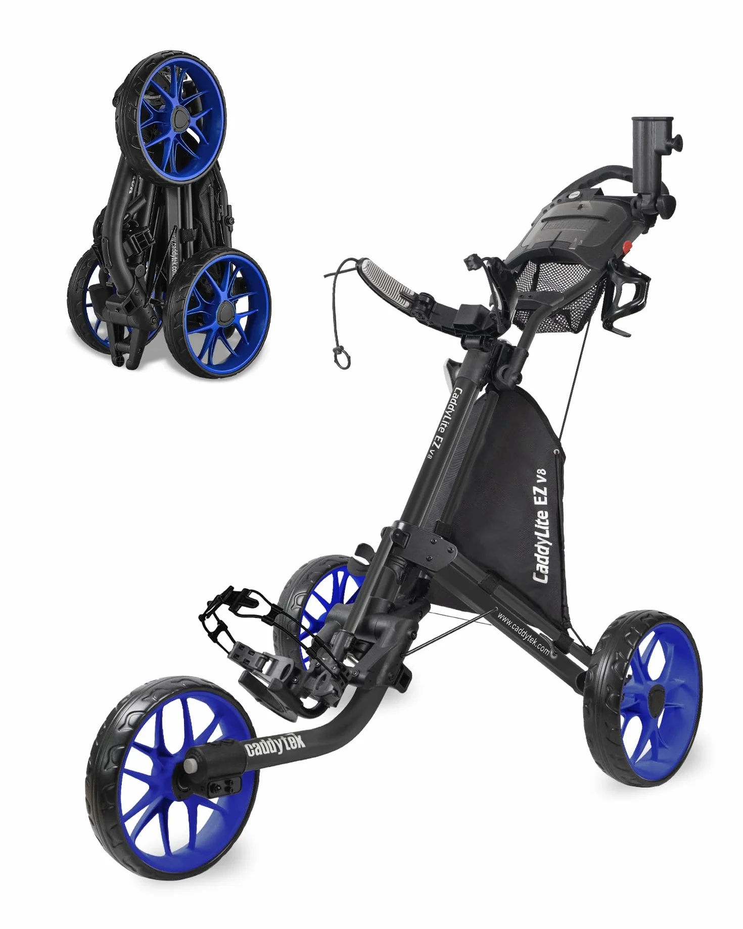 Caddytek CaddyLite EZ Fold Version 8 Carrito de Golf 3 Ruedas Plegable Ligero