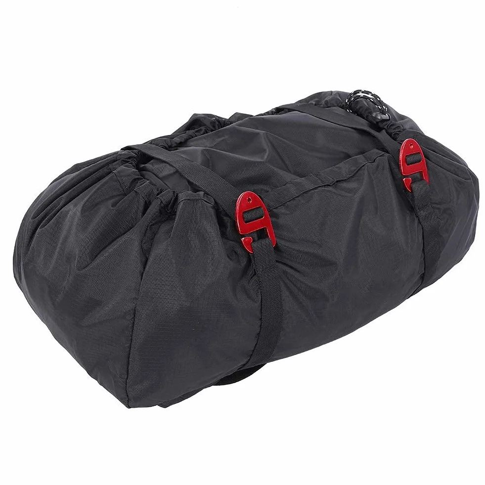 MAGT Bolsa de escalada Oxford Mochila con cuerda para montañismo al aire libre, Negro